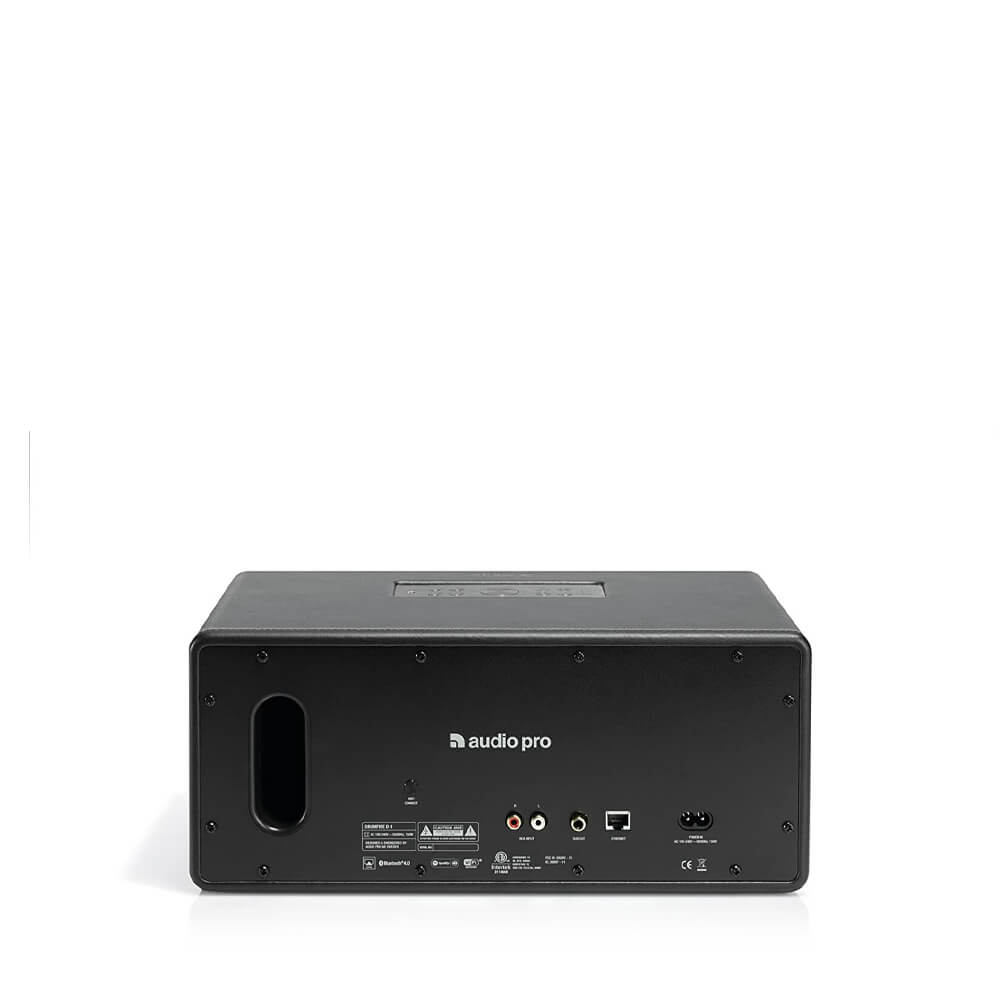 Audio Pro D1 Wireless Multiroom Speaker - Premium Ash Black | High-Quality Bluetooth Speaker for Home, Office & Outdoor Use
