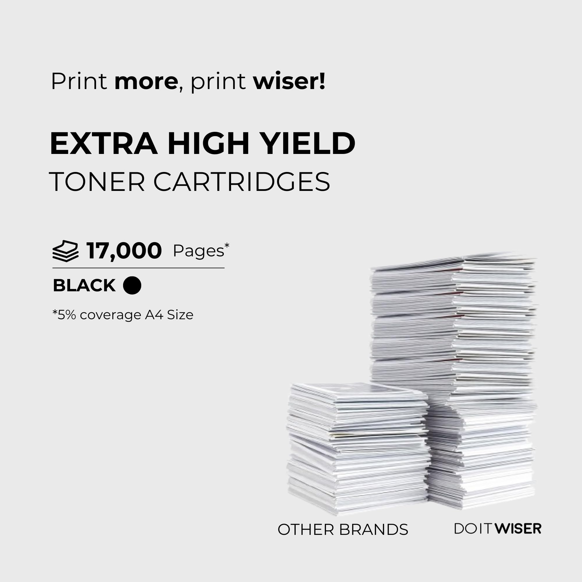 High-Yield Black Compatible Toner Cartridge Replacement for Ricoh 842091 - Works with Ricoh MP C307 & MP C406 Printers | Ideal for Office Printing & High-Volume Document Production