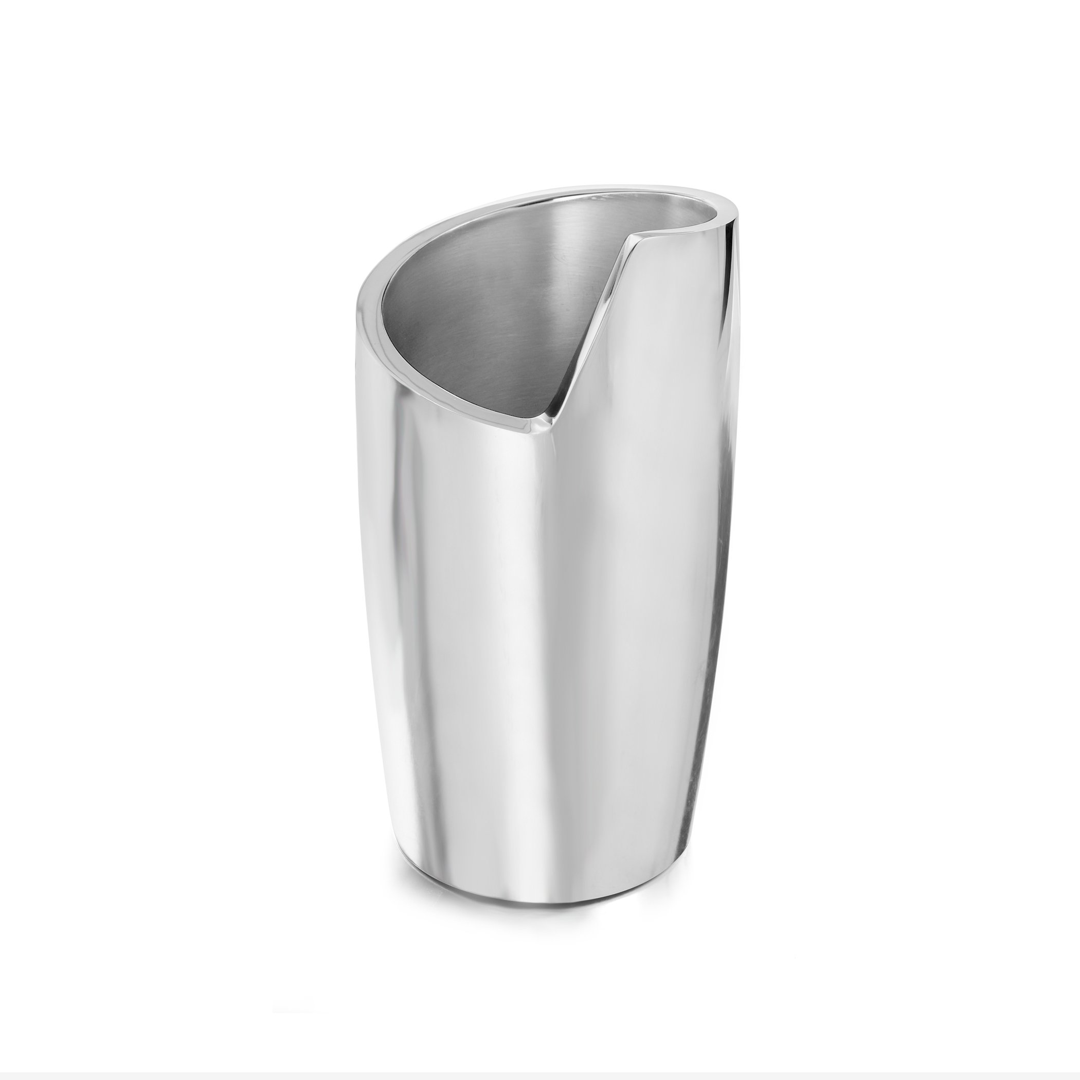 Nambé Spiral Wine Chiller - Stainless Steel Wine Cooler Bucket for Keeping Wine Cold | Insulated Wine Bottle Holder for Parties, Cocktails, Holidays & Gifts (4.5