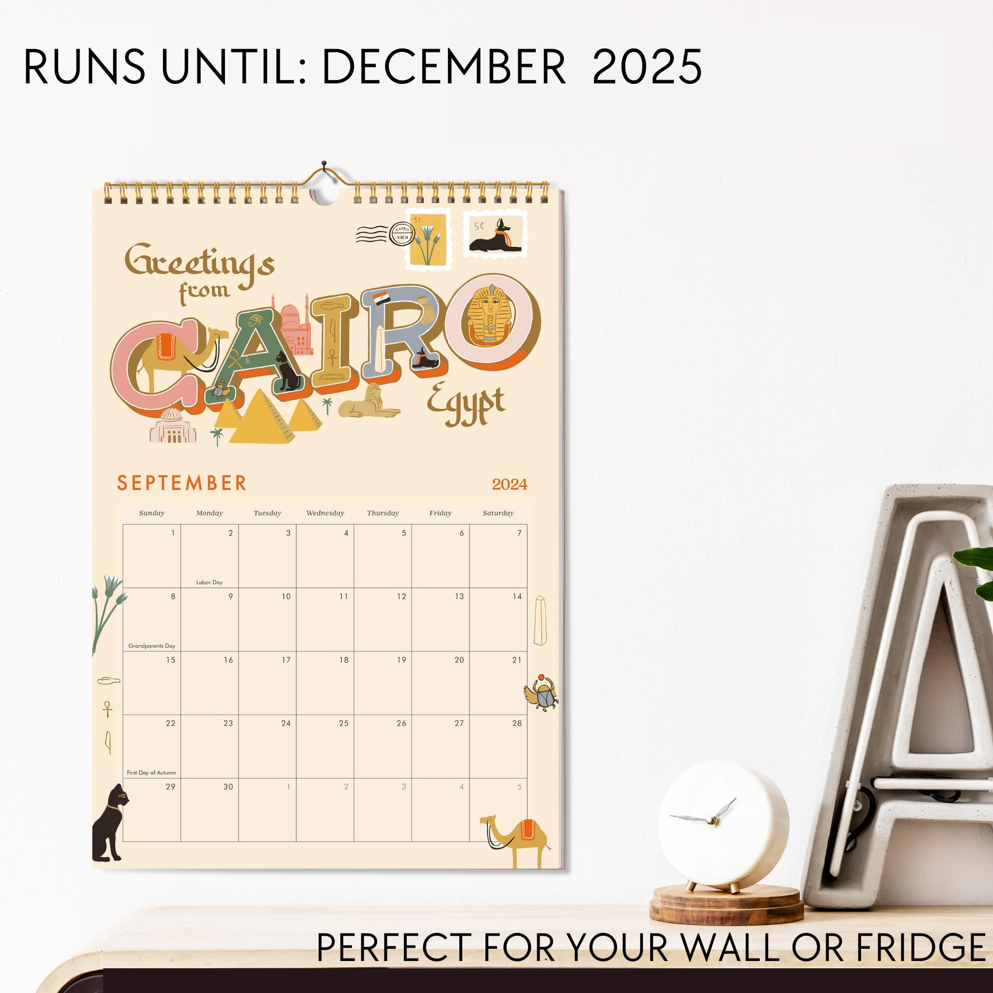 2024-2025 Aesthetic Wall Calendar (June 2024 - December 2025) | 12 Beautiful City-Inspired Designs | Perfect Planner for Home, Office & School Organization | Great Gift Idea for Holidays & New Year