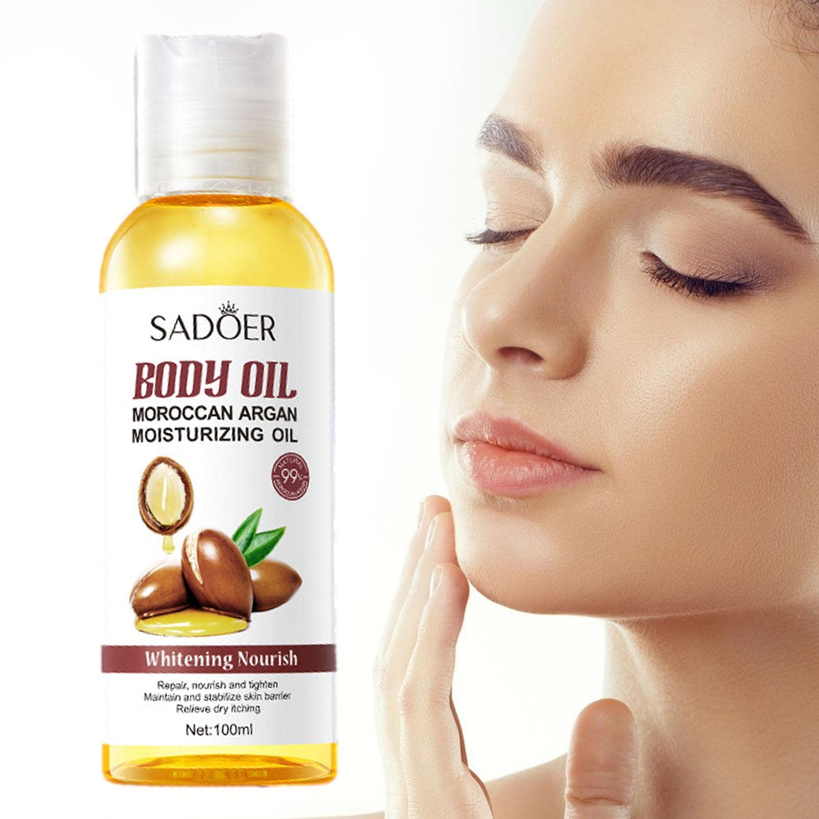 Daily Hydration Body Oil with Flower & Fruit Extracts - Moisturizing & Lifting Formula for Face & Body Care | Heals Scars, Cuts & Soothes Damaged Skin | Perfect for Dry Skin Relief, Post-Sun Care & Daily Moisturizing Routine