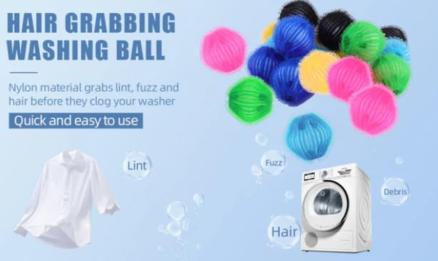 Ultimate Pet Hair Removal Kit - 18 Reusable Washer/Dryer Balls & Static Hair Brush for Dogs & Cats | Safe Gentle Car Upholstery & Furniture Cleaner | Perfect for Pet Owners & Allergy Sufferers