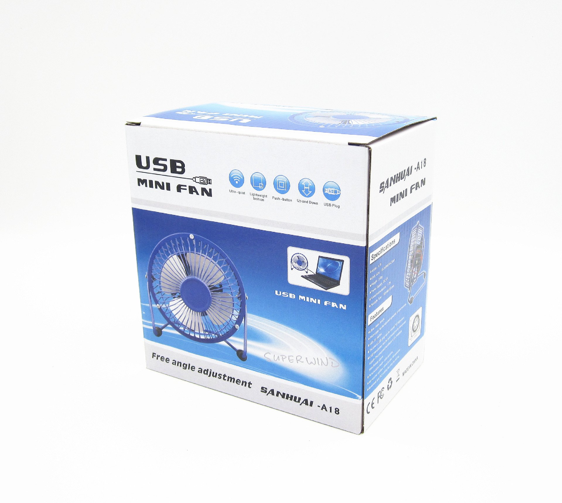 4’’ USB Mini Desk Fan - Quiet, Powerful Metal Cooling Fan for Office, Home & Dorm Room | Portable USB Powered Small Fan for Computer, Nightstand & Workspace