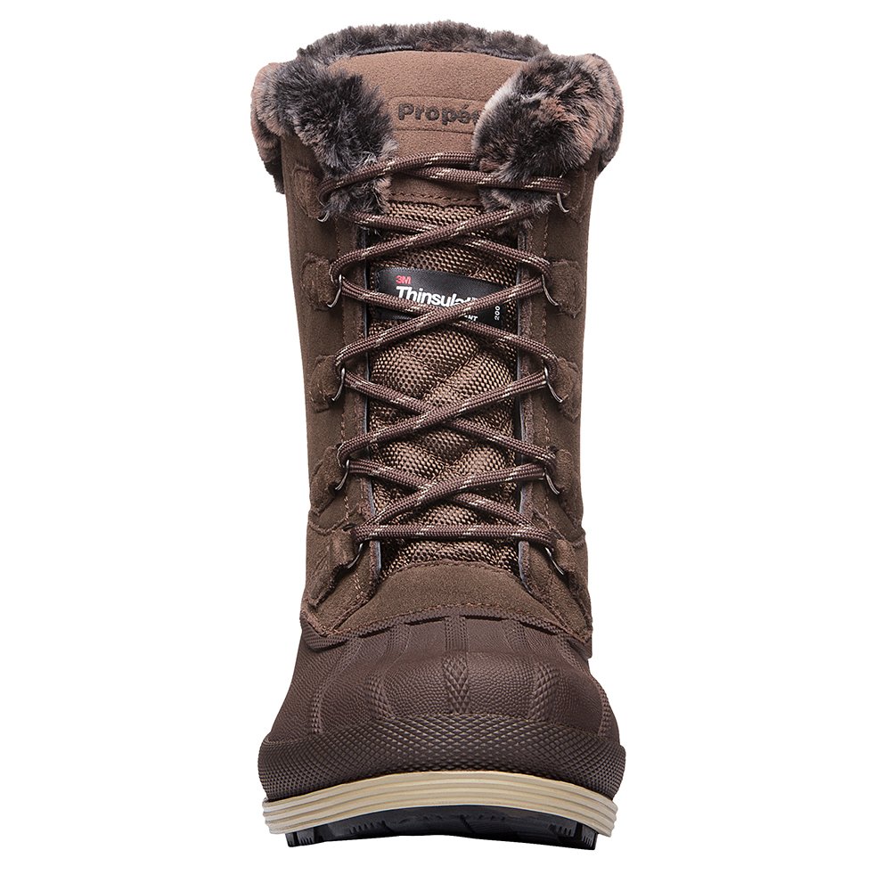 Propét Women's Lumi Tall Lace Boots - Waterproof Winter Snow Boots with Comfortable Cushioning for Cold Weather, Hiking & Outdoor Activities