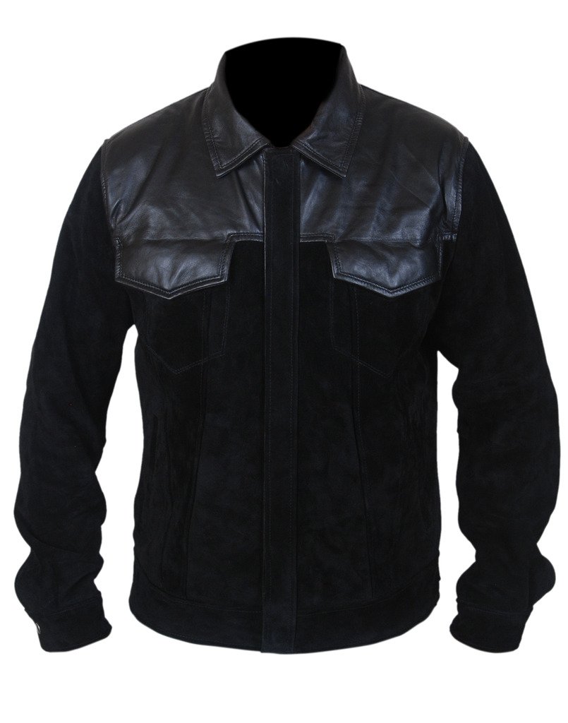 F&H Men's Fast and Furious 6 Premier Vin Diesel Genuine Leather Jacket - Stylish Biker Jacket for Movie Fans, Halloween Costume & Motorcycle Riding
