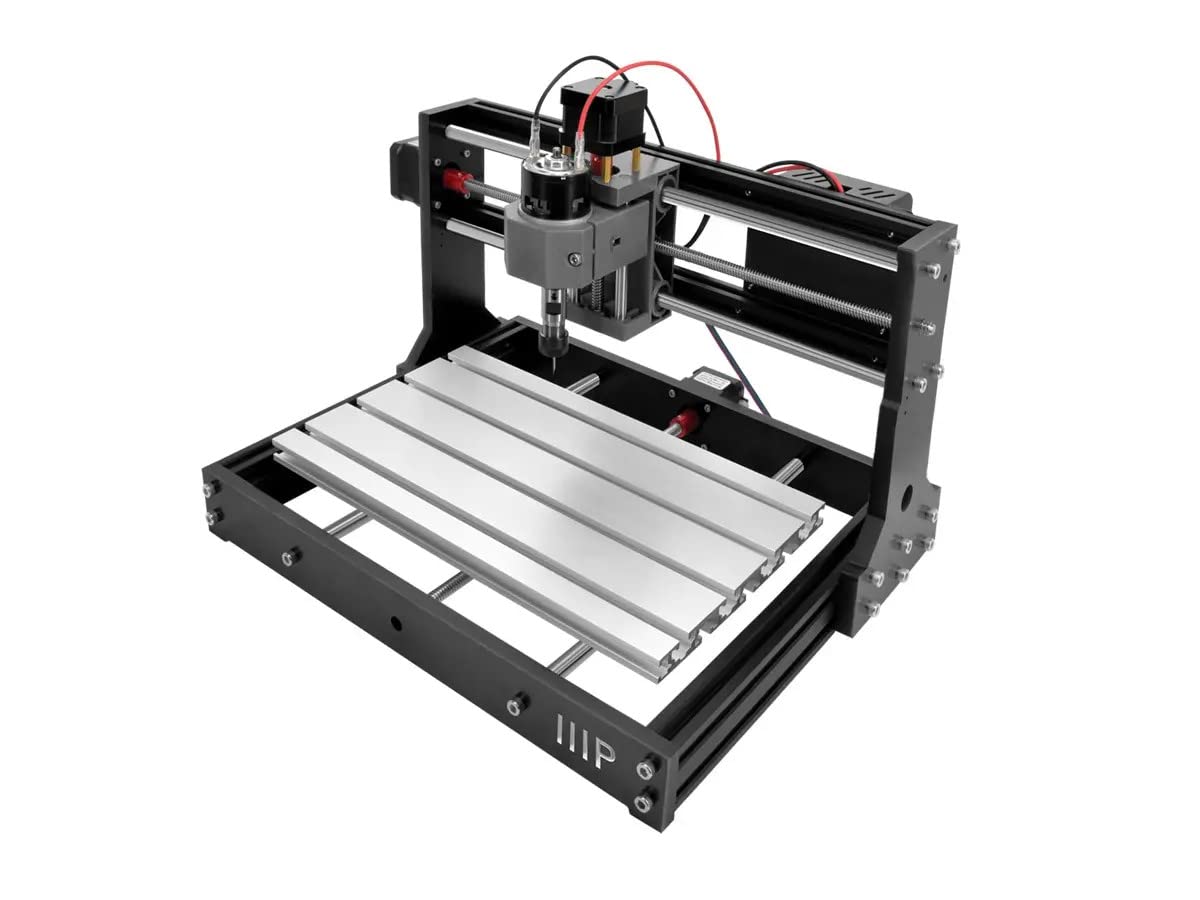 Monoprice 3-Axis Benchtop CNC Router Kit - 300x180x40mm Working Area for Soft Metal, Wood, Plastic, Acrylic, PVC & PCB Engraving/Milling - GRBL & Candle Software Compatible - Perfect for DIY Projects, Hobbyists & Small Workshop Fabrication