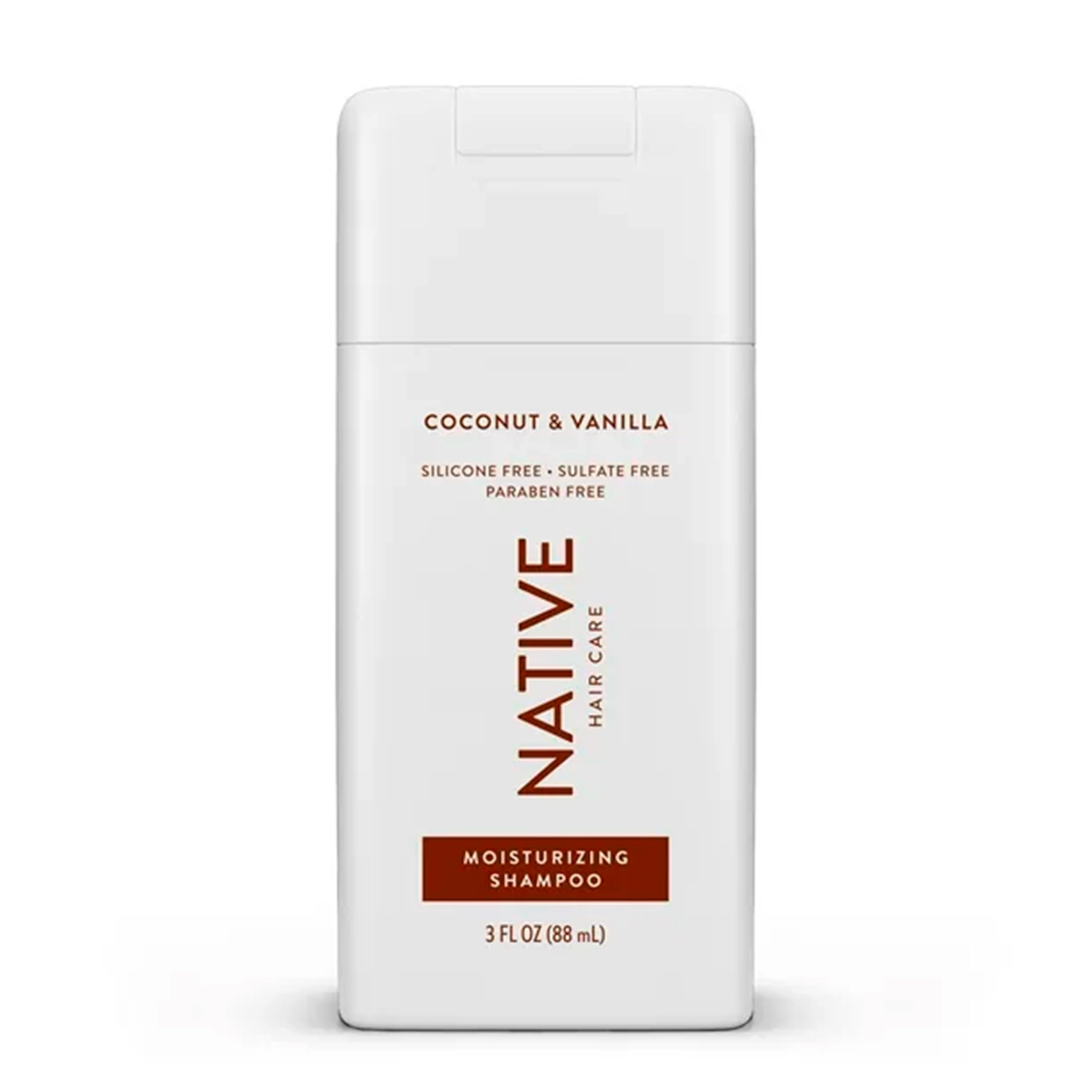 Natural Coconut & Vanilla Moisturizing Shampoo and Conditioner Set - 3 oz Travel Size (Pack of 2) - Sulfate Free & Paraben Free - Perfect for Dry Hair Care, Vacation & Gym Essentials