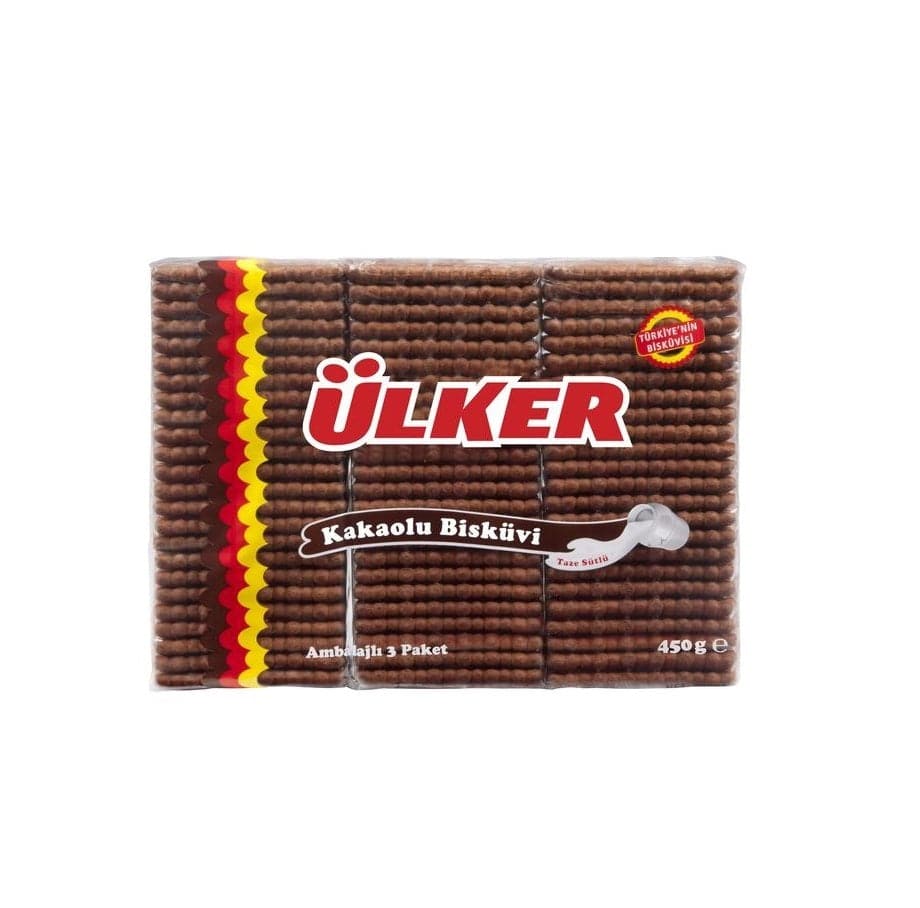 Ulker Cocoa Potibor Biscuits 450g - Delicious Chocolate Filled Cookies for Snacking, Gifts & Tea Time