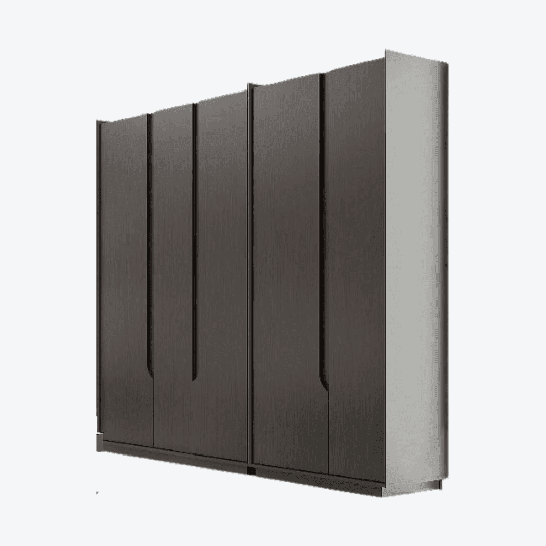 Garnette 5-Door Wardrobe Closet - Spacious Storage for Bedroom, Closet Organizer with Shelves & Hanging Rod - Perfect for Home, Apartment, Dorm Room Organization