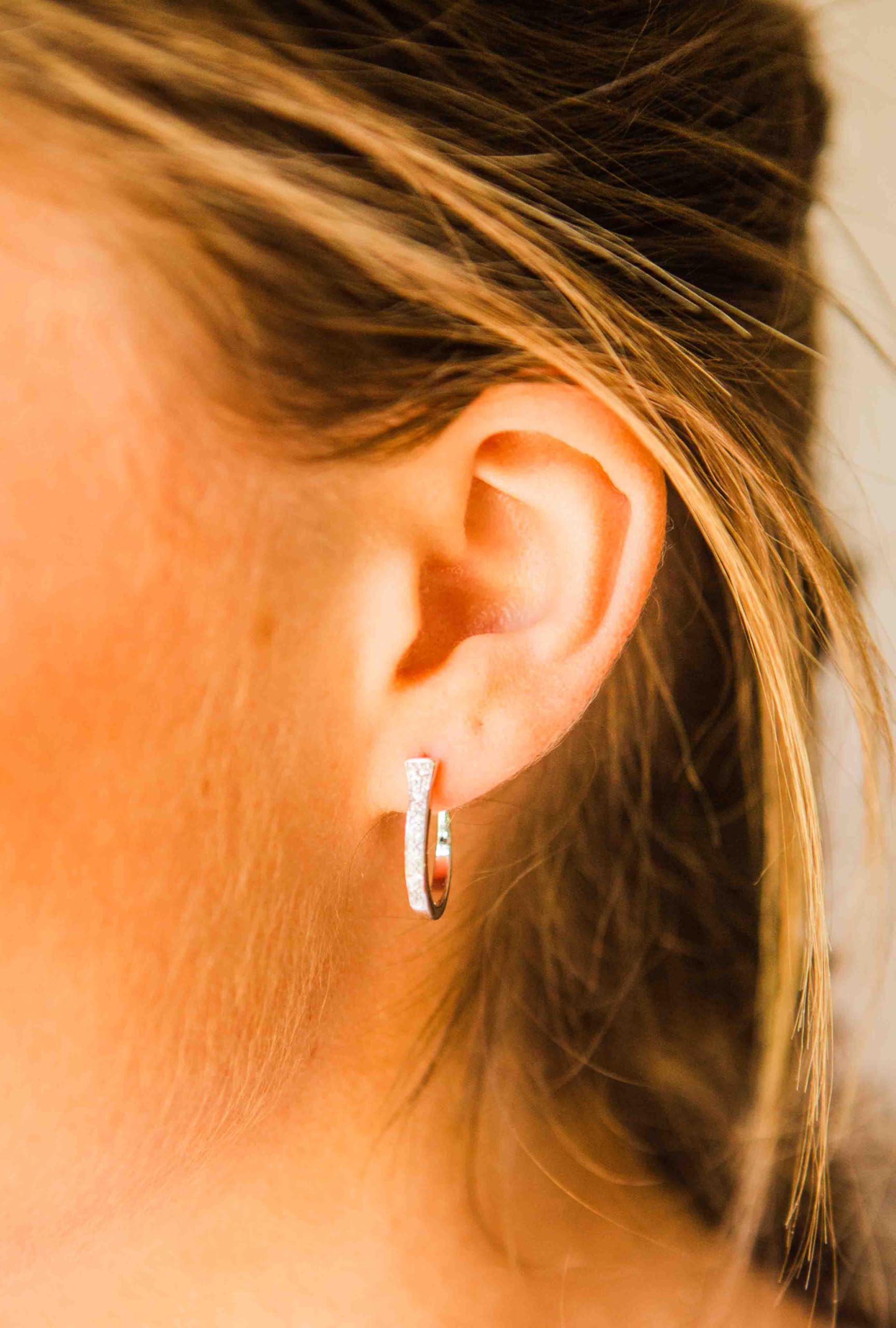 Sterling Silver Horseshoe Earrings for Women - Western Style Jewelry with Cubic Zirconia Accents | Perfect for Cowgirl Fashion, Rodeo Events & Western Themed Parties