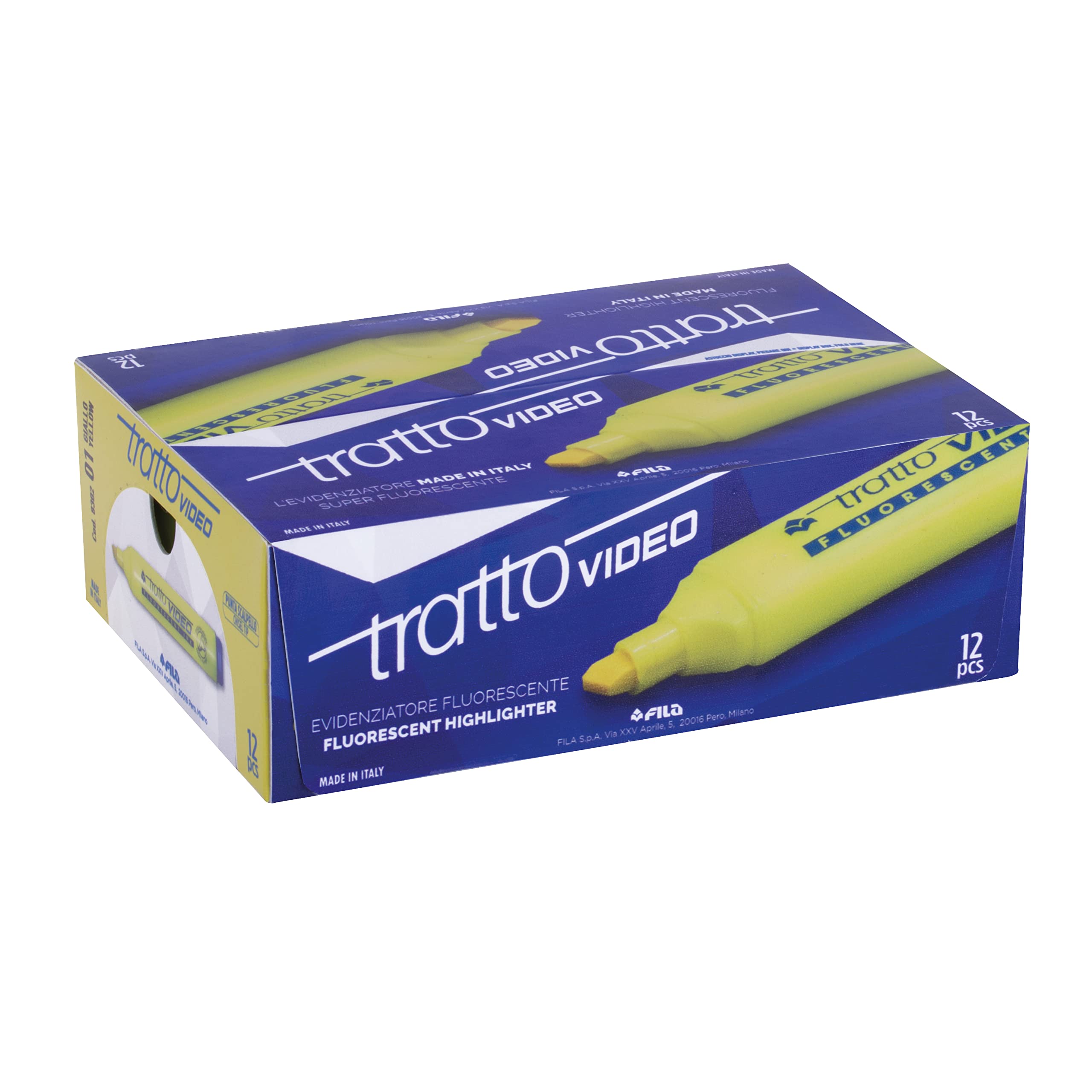 12-Piece Bright Yellow Video Storage Box Set - Organize DVDs, Blu-rays & Media Collections for Home Theater & Office Use