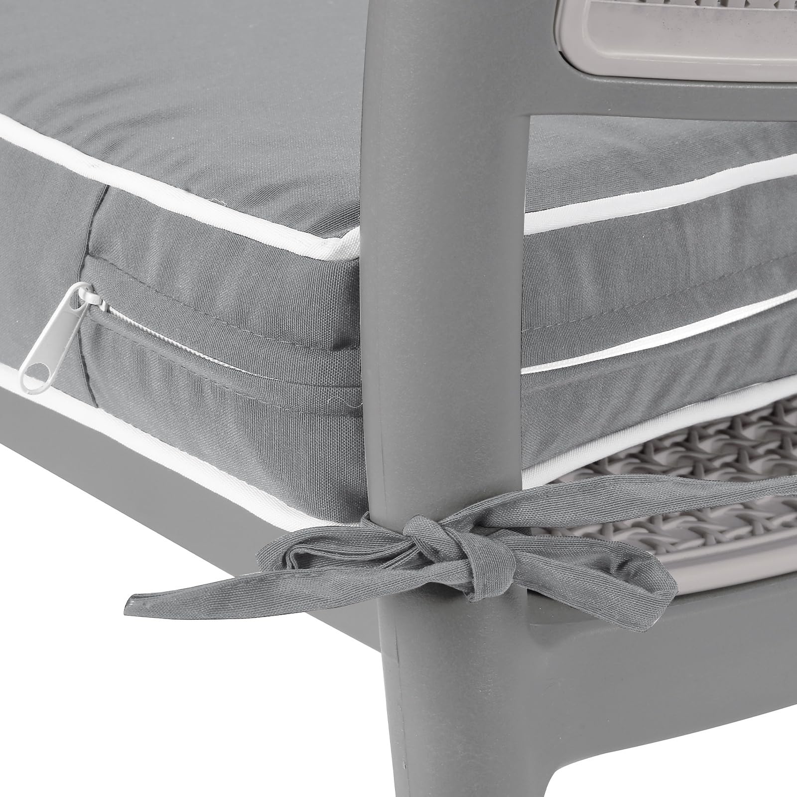 Premium 19x19 Inch Water-Resistant Patio Chair Cushions Set of 2 - Square Outdoor Seat Cushions for Garden, Deck & Poolside Furniture - Durable & Comfortable Backyard Lounge Accessories
