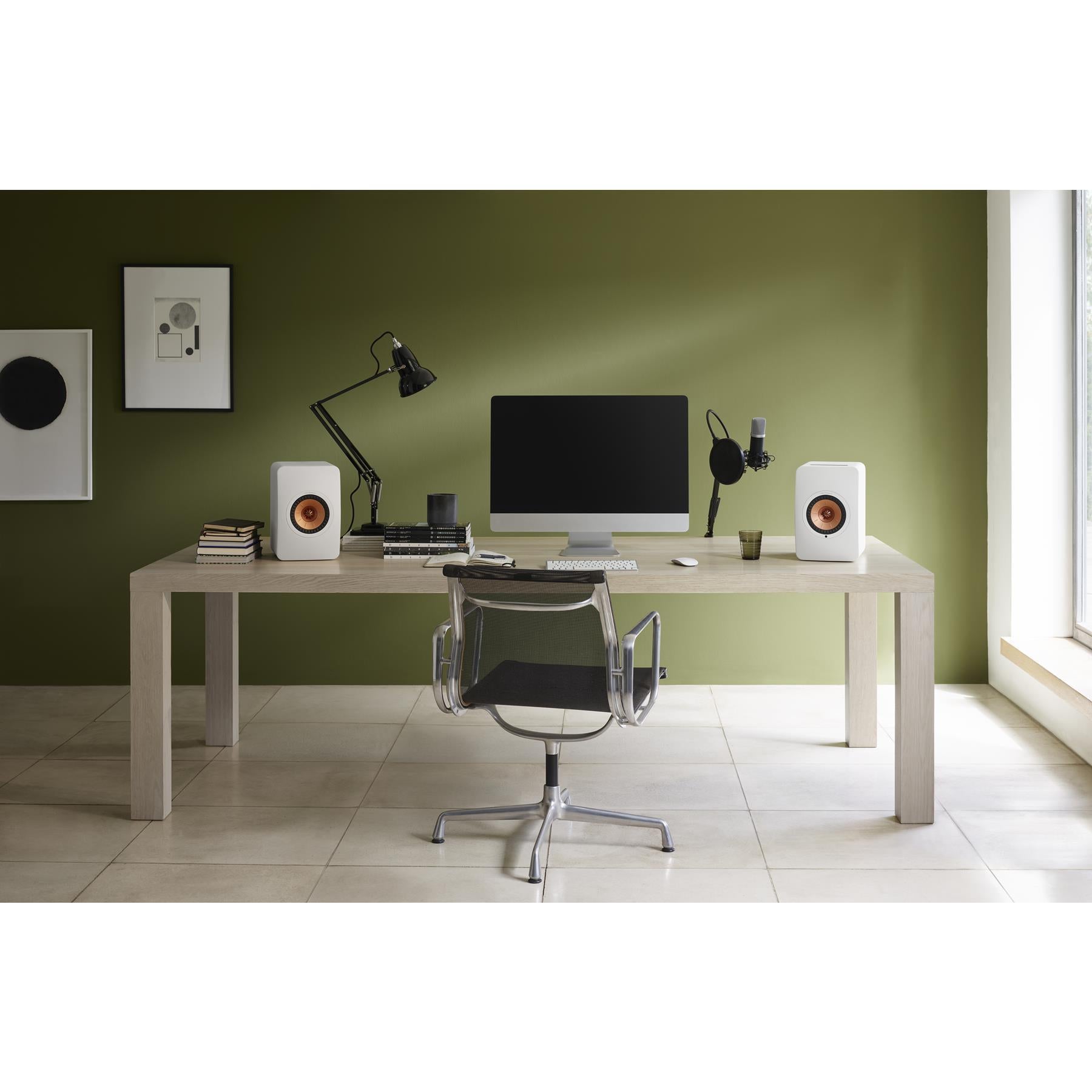 KEF LS50 Wireless II HiFi Powered Bookshelf Speakers - Premium Bluetooth & WiFi Streaming for Home Audio, Music & Movie Theater Systems - Perfect for Living Rooms, Studios & Home Theaters