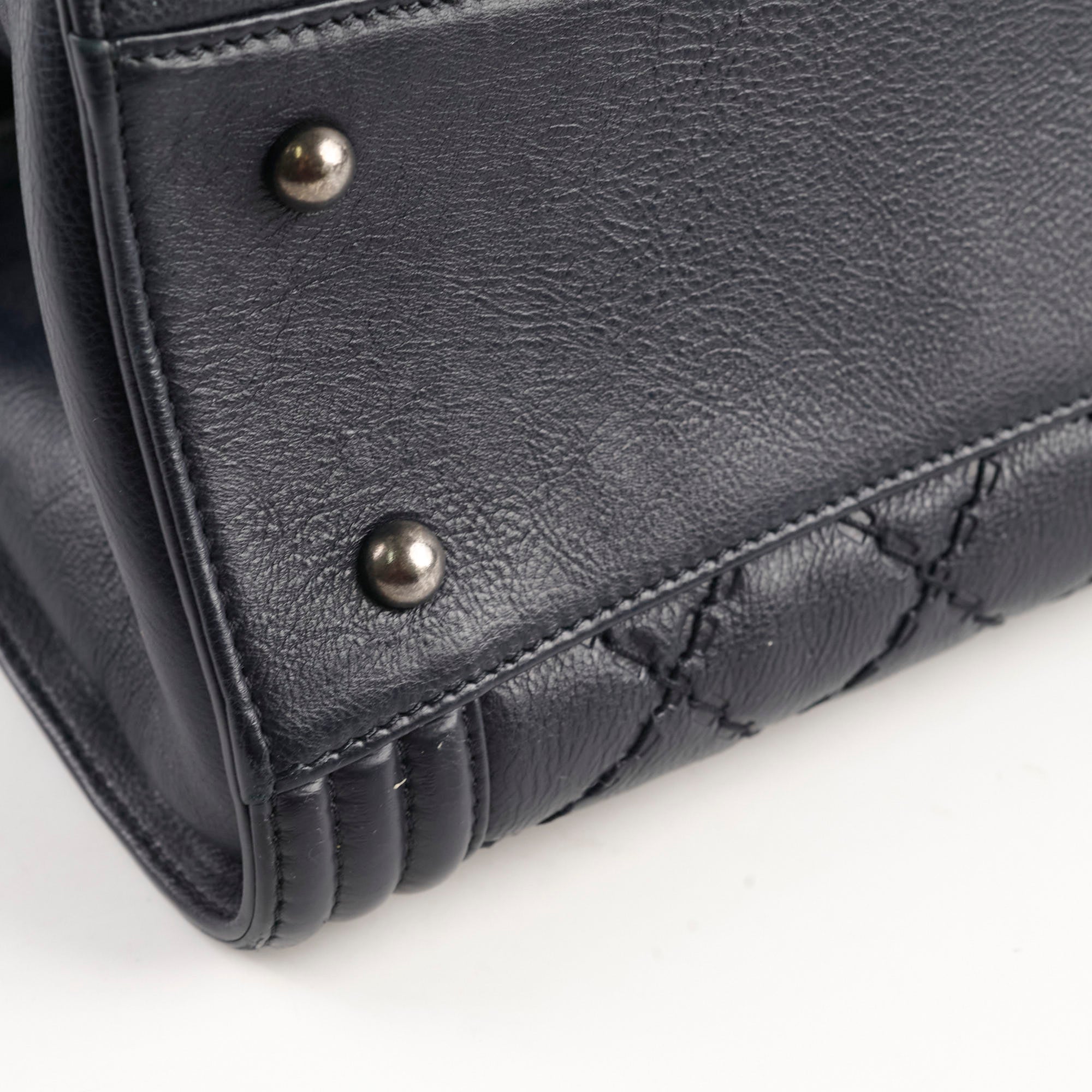 Chanel Boy 2-Way Chain Tote Bag in Navy Blue - Luxury Designer Handbag for Women, Perfect for Work, Travel & Evening Events