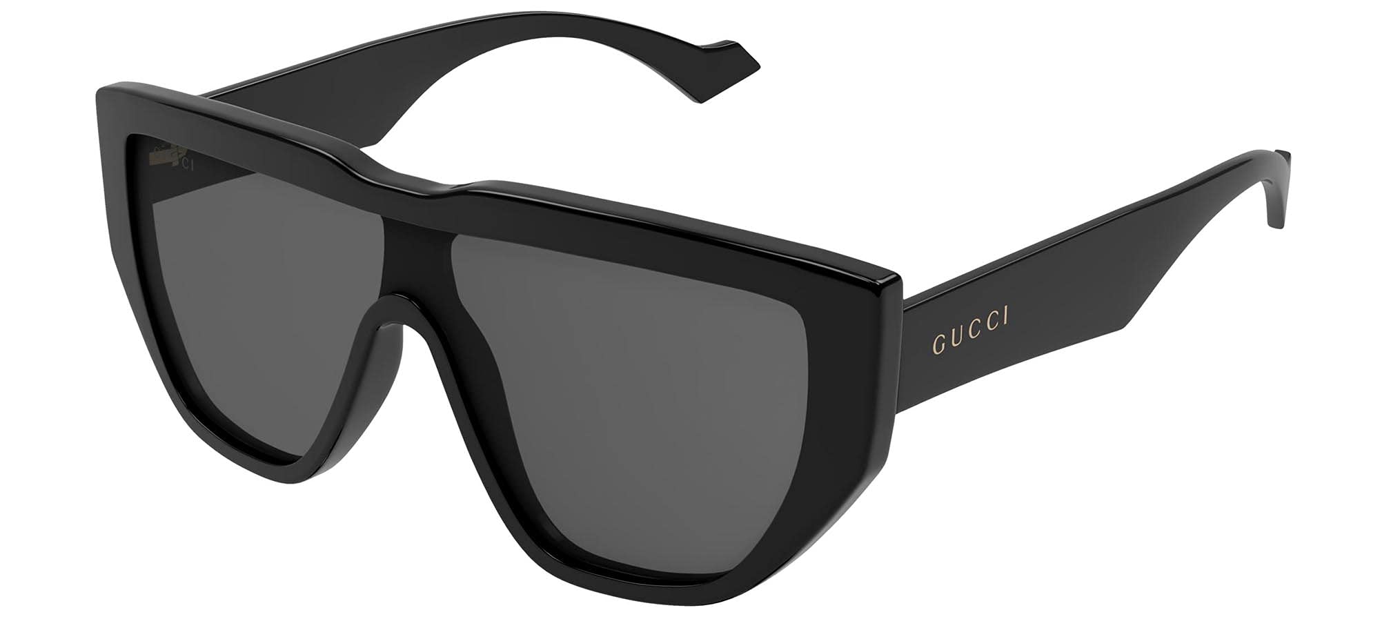Gucci GG0997S Black/Grey Men's Sunglasses 99/1/145 - Polarized UV Protection Aviator Style for Driving, Travel & Outdoor Activities