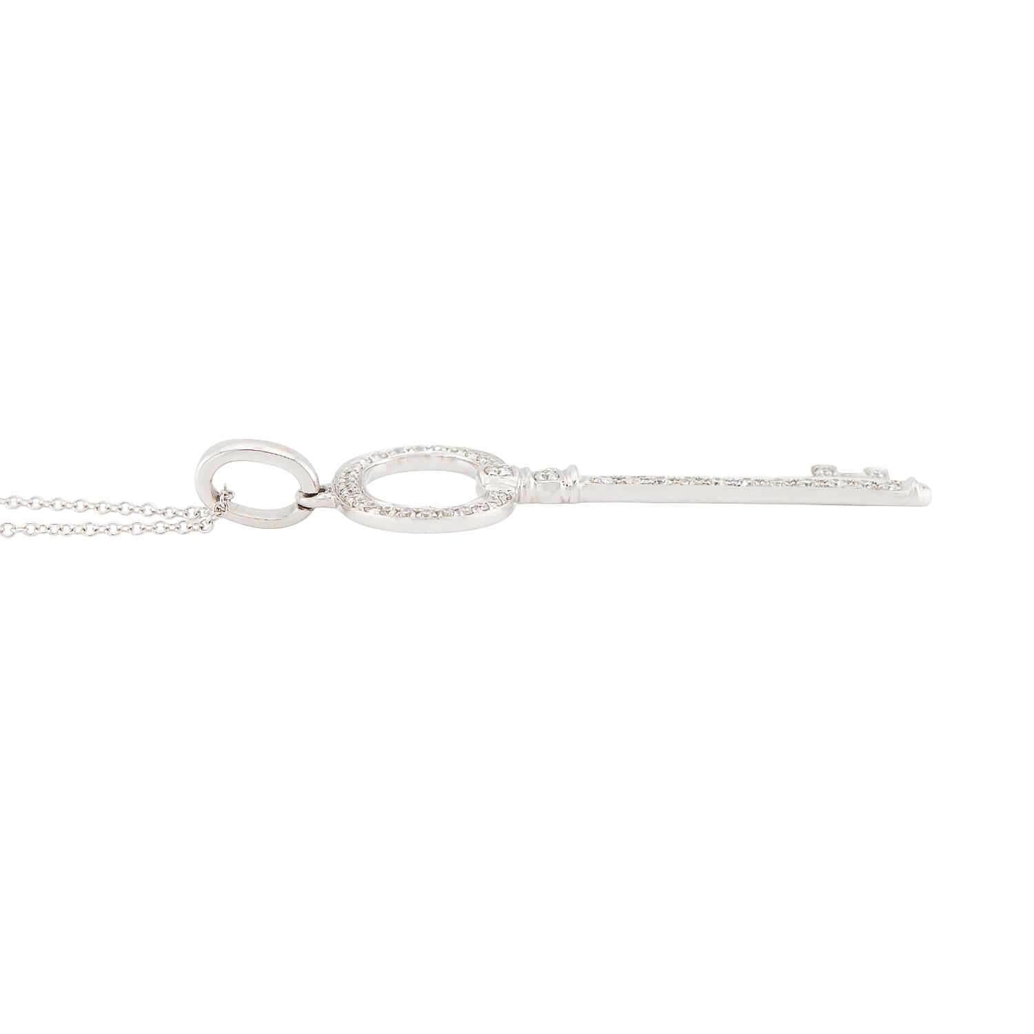 18K Gold Diamond Key Pendant Necklace for Women - Elegant Jewelry Gift for Birthday, Anniversary & Special Occasions
