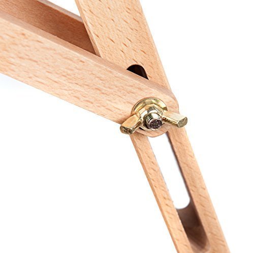 Mont Marte Professional Beech Wood Floor Easel with Adjustable Tilt - Perfect for Artists, Painters & Studio Use