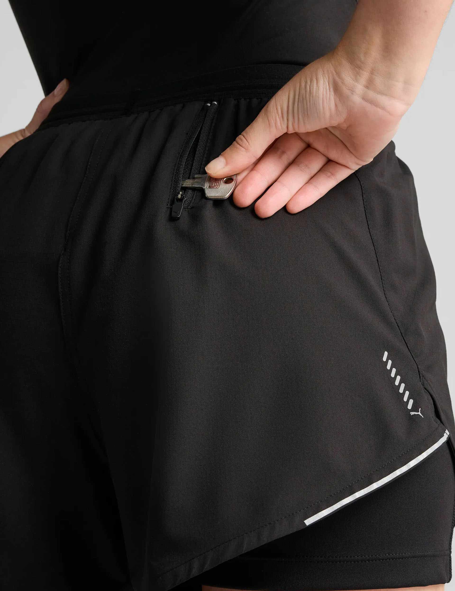 Run Ultraweave 2-in-1 Running Shorts with Built-in Liner - Black | Moisture-Wicking & Breathable for Men's Workout, Gym & Outdoor Sports