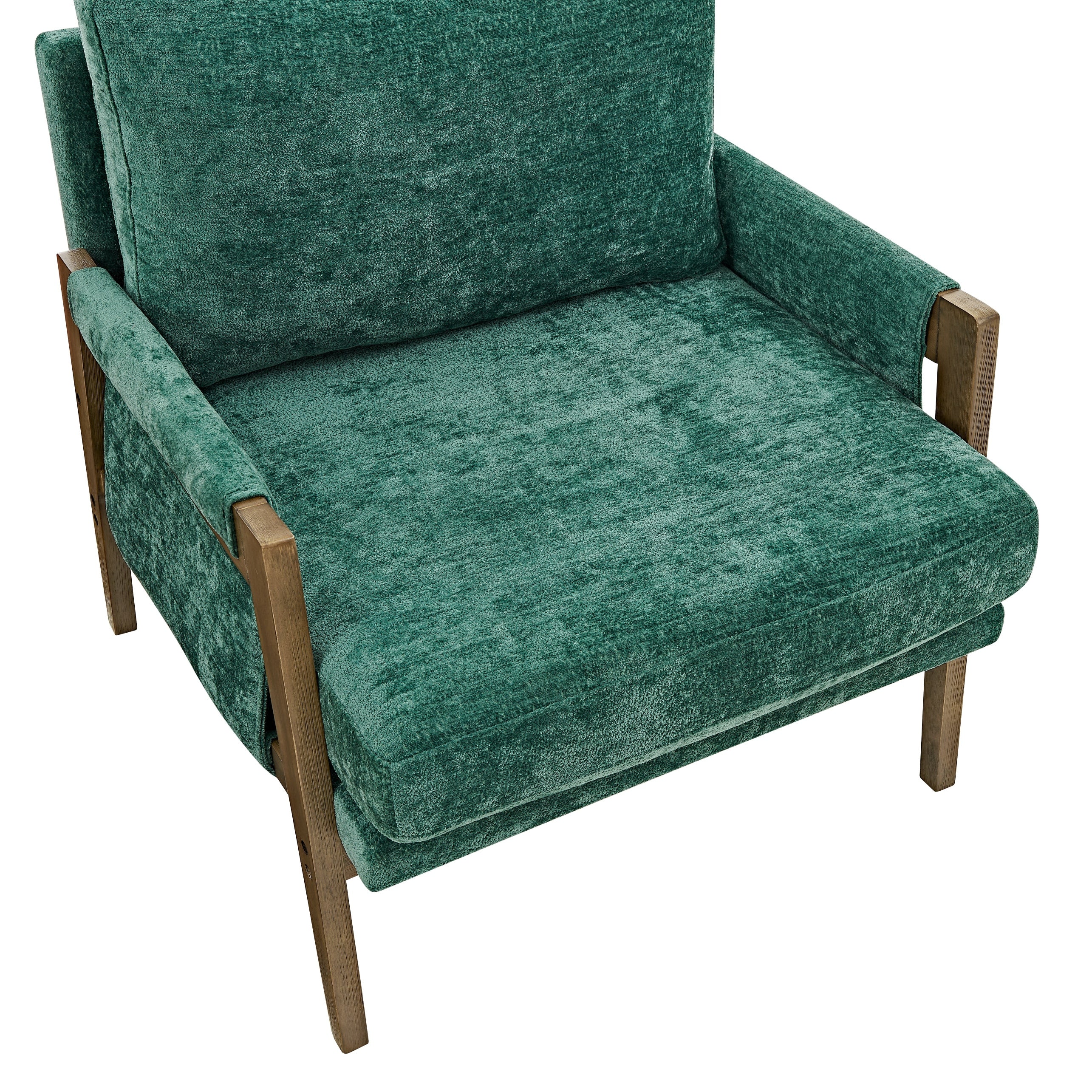 Kelly Mid Century Modern Velvet Accent Armchair - Stylish Roundhill Furniture for Living Room, Bedroom & Office - Comfortable Lounge Chair for Home Decor