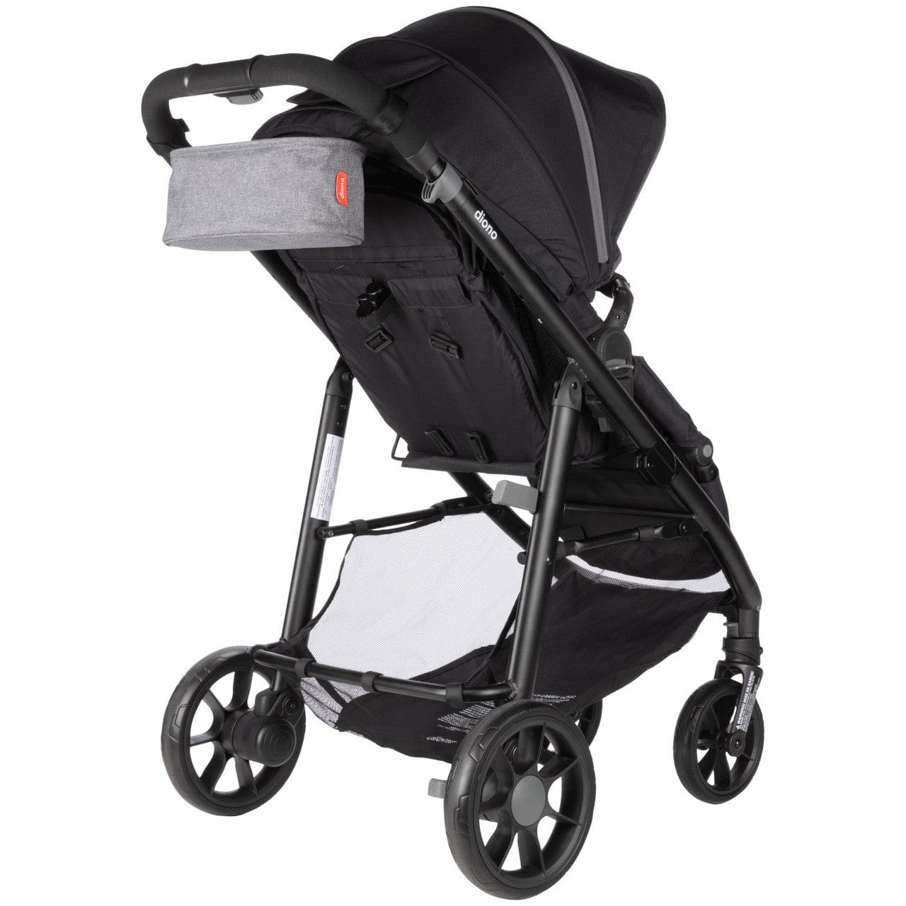 Diono Quantum 4-in-1 Convertible Car Seat, Stroller & Booster - 3-in-1 Travel System for Infants to Toddlers (Black) | Safe for Airplane, Car & Everyday Use