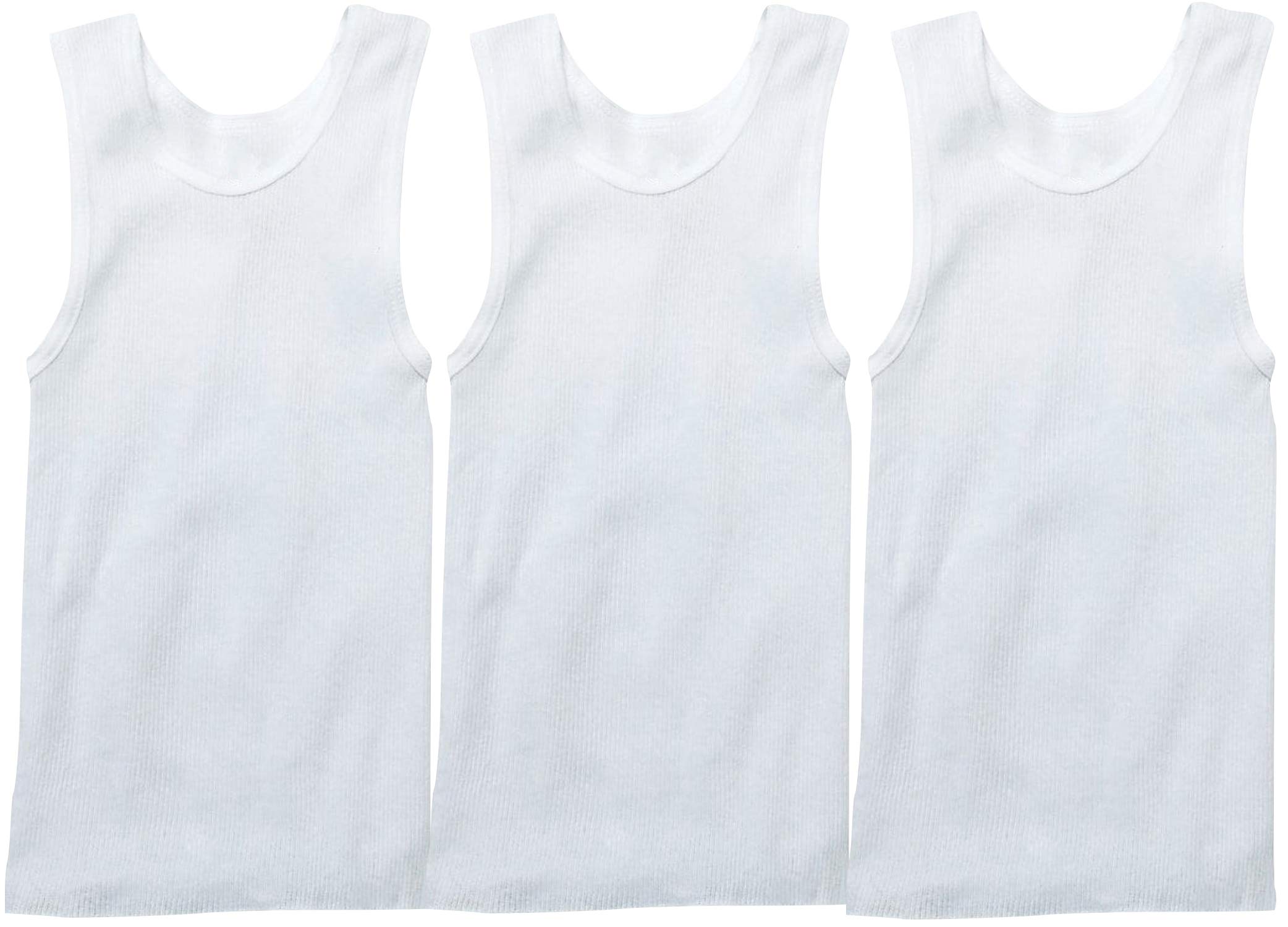 ToBeInStyle Boys' Pack of 3 or 6 Cotton & Blend A-Shirts - Soft Undershirts for Everyday Wear, School & Sports