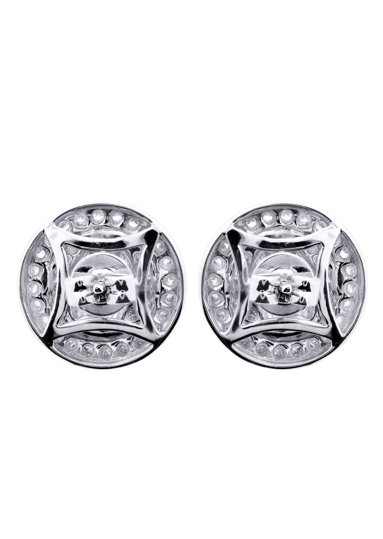 14K White Gold Diamond Stud Earrings for Men - 0.75 Carat Luxury Gifts for Him | Perfect for Weddings, Anniversaries & Special Occasions