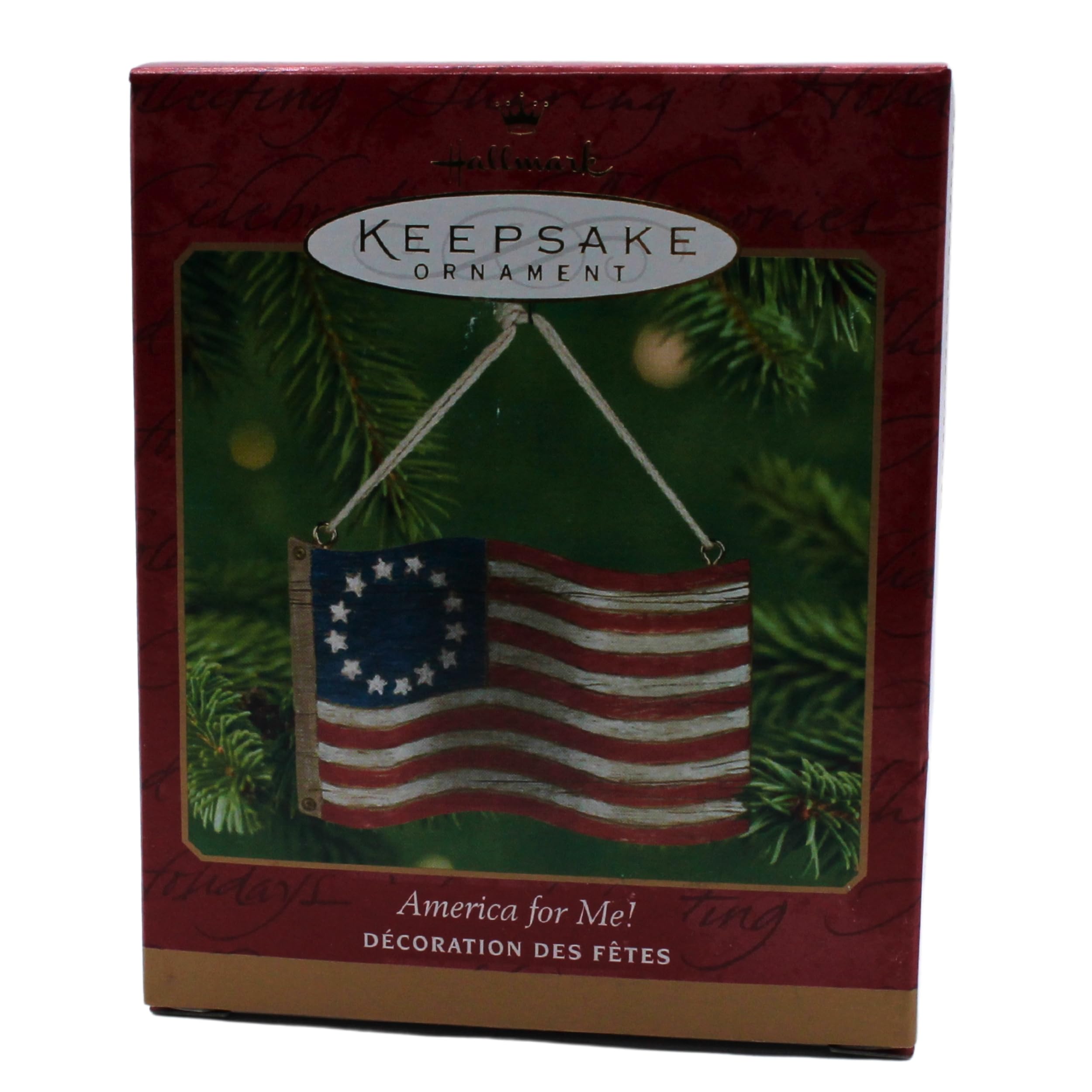 Hallmark Keepsake Ornament America for Me 2001 - Collectible Christmas Tree Decoration for Holiday Decor & Gift Giving