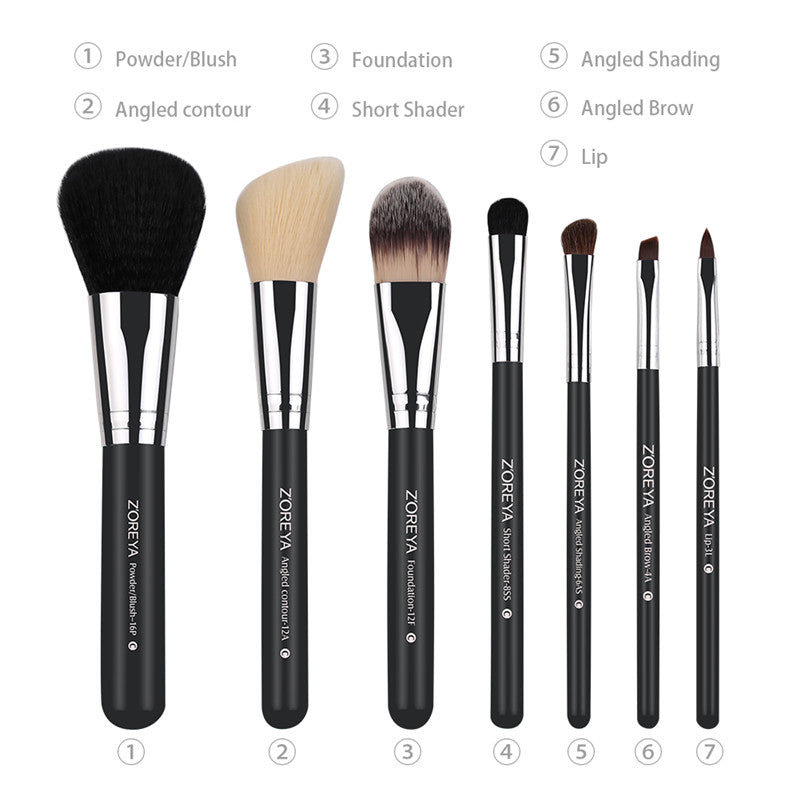Professional Makeup Brush Set - 12 Piece Vegan & Cruelty-Free Cosmetics Brushes for Foundation, Blending, Contouring - Perfect for Everyday Makeup & Travel
