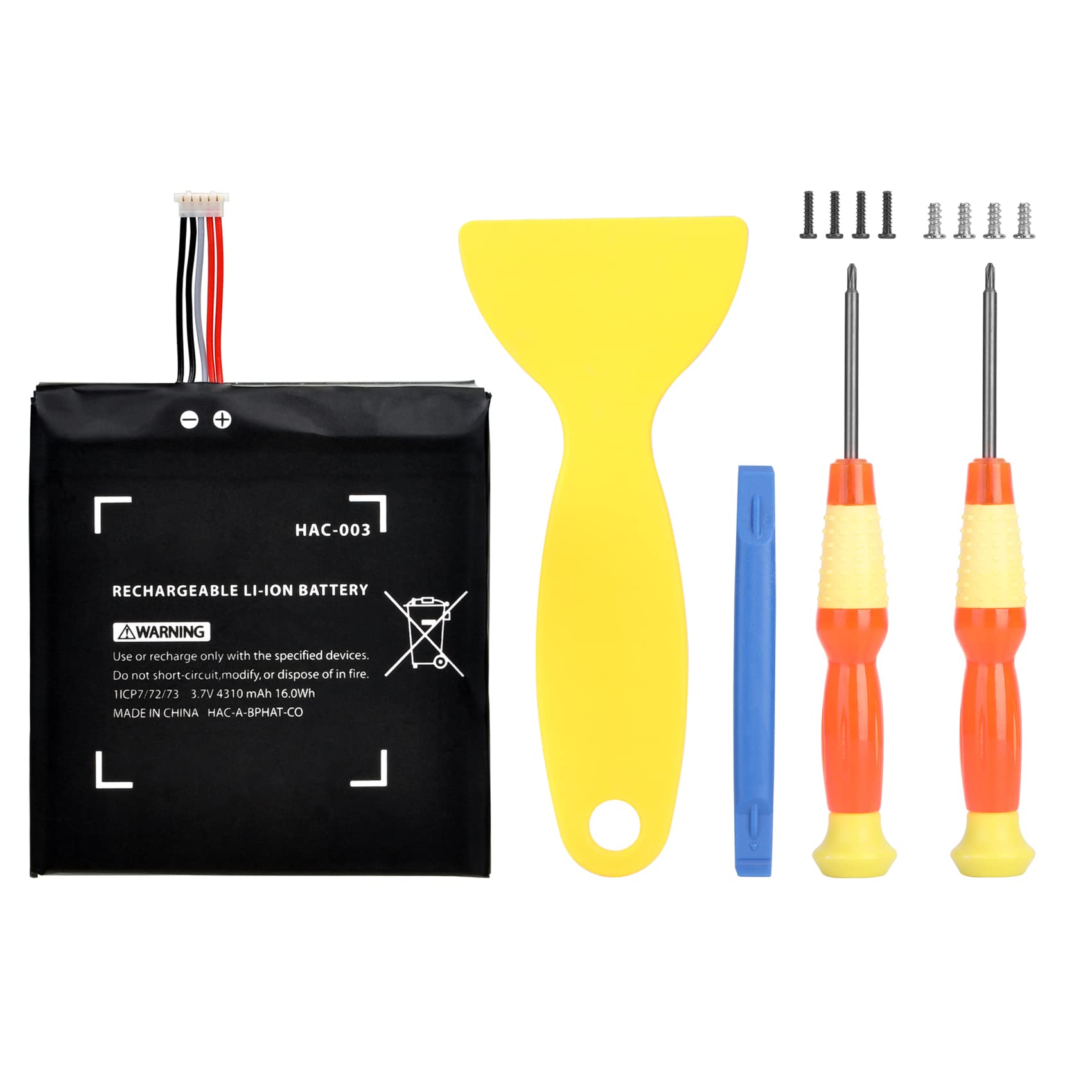 Original Nintendo Switch HAC-003 Battery Replacement - 3.7V 4310mAh 16Wh Internal Battery Pack for Switch Console (HAC-001) - Perfect for Gaming On-The-Go & Extended Play Sessions