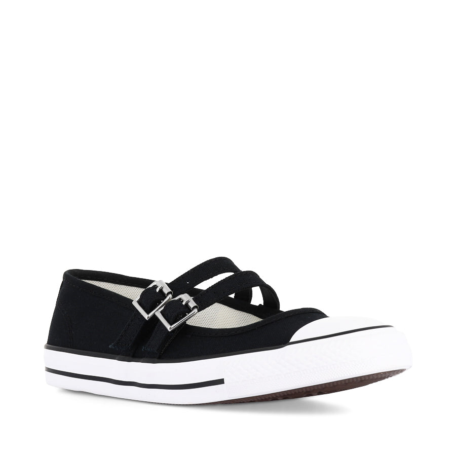 Converse All Star Dainty Mary Jane Slip-On Shoes for Women - Black/Egret/Black | Comfortable & Stylish Casual Sneakers for Everyday Wear, Work, and Outings