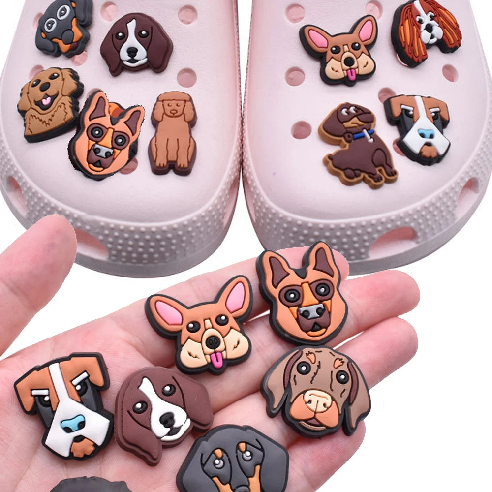 Wholesale PVC Shoe Charms for Crocs - Dog Badge Decorations for Women, Men & Kids - Sandals Buckle Pins, Jeans & Wristband Accessories - Perfect for DIY, Gifts & Fashion Customization