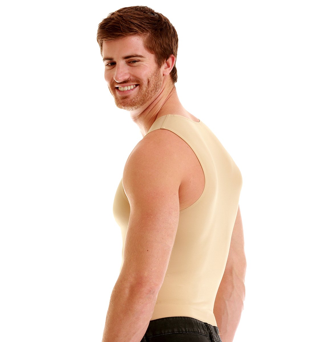 Insta Slim ISPRO Men's Slimming Muscle Tank Top - Shapewear Compression Shirt for Workout & Body Shaping | Made in USA | Gym, Running & Everyday Wear
