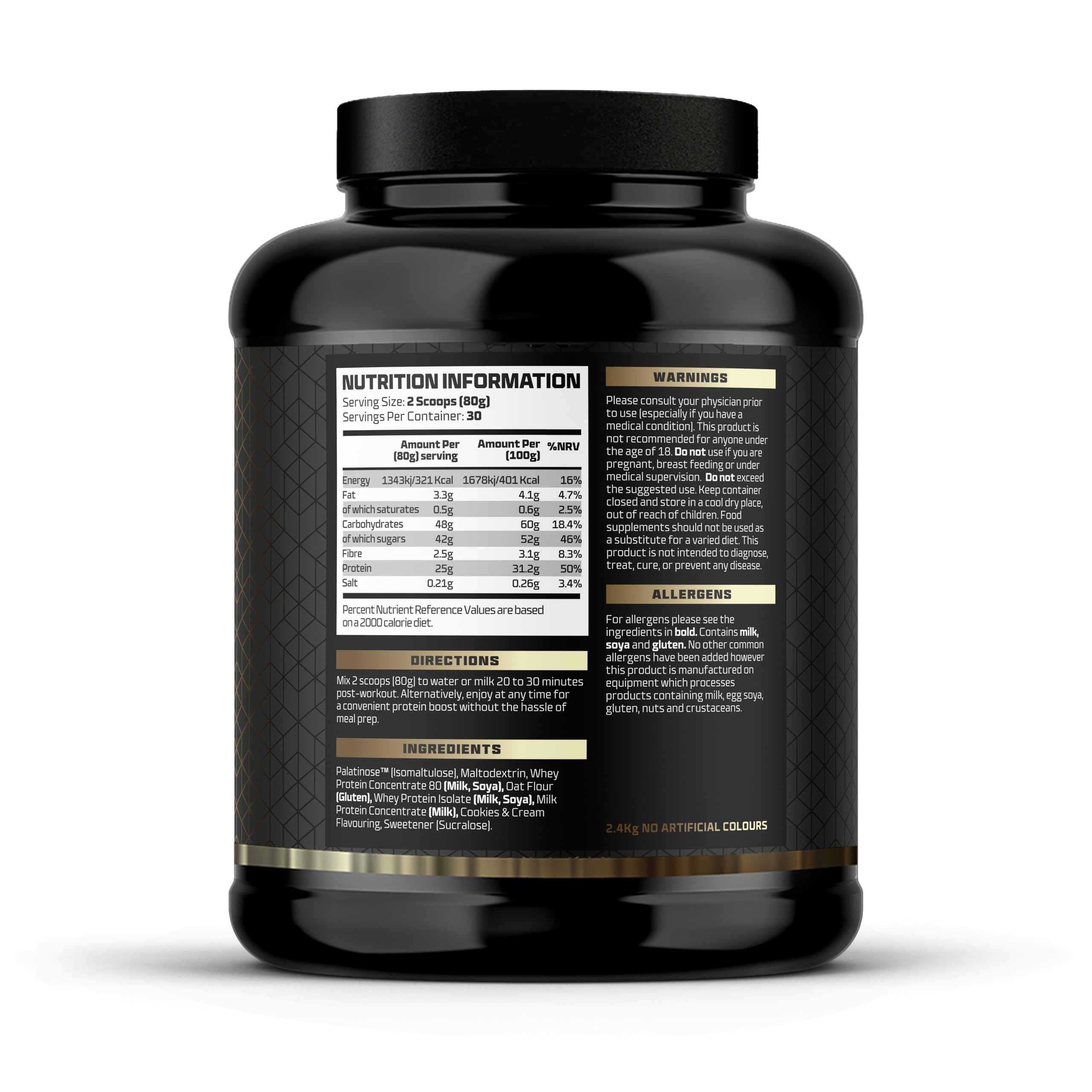 Beast Pharm Recover Post Workout Protein Powder 5.3lb (Cookies & Cream Flavor) - Muscle Recovery & Growth Supplement for Athletes & Bodybuilders After Training