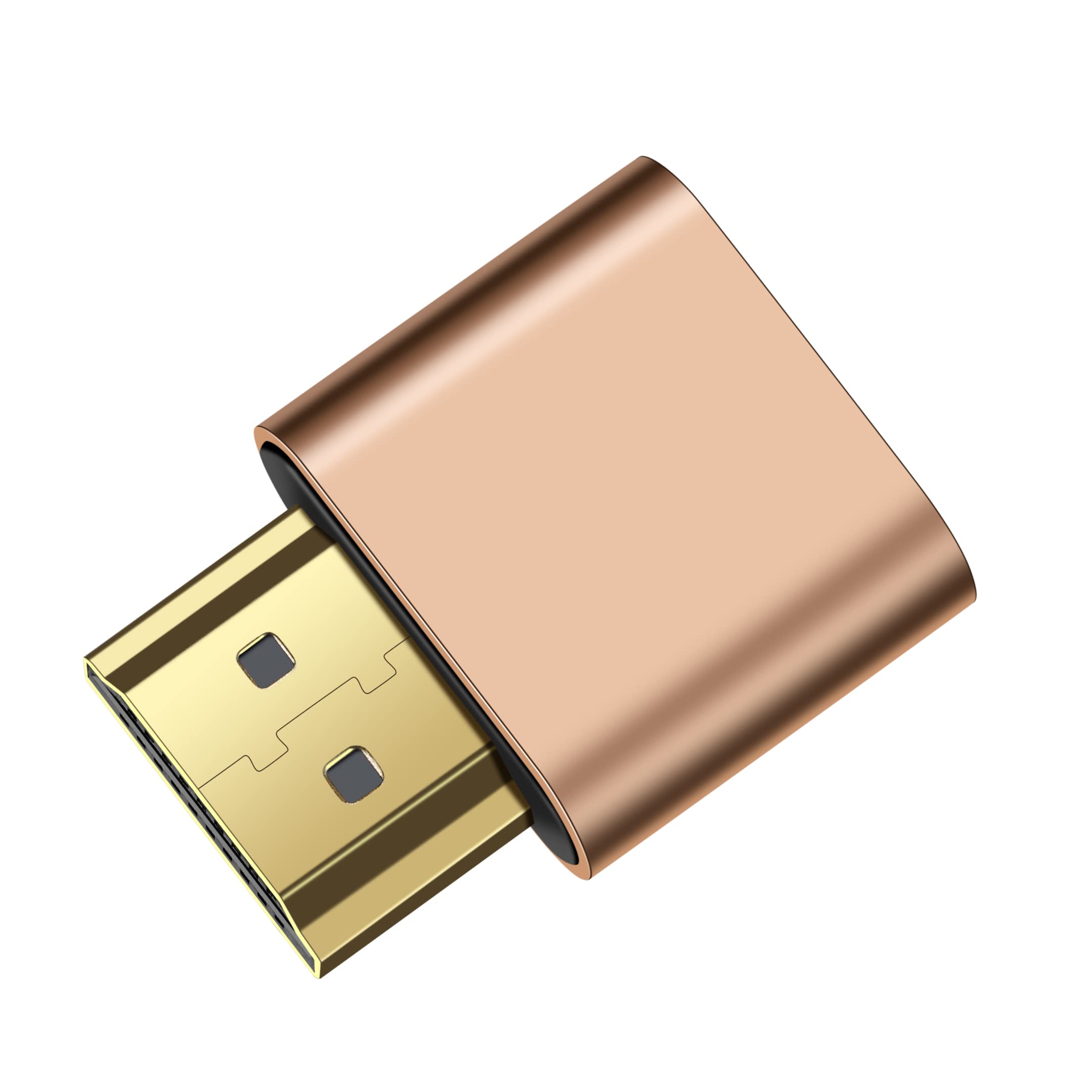 4K HDMI Dummy Plug - Headless Display Adapter & Virtual Monitor Emulator for Windows/Mac/Linux - Supports 4096x2160@60Hz, 3840x2160@60Hz, 2560x1440@60Hz - Plug & Play EDID Emulator (1 Pack) - Perfect for Remote Work, Mining Rigs, and Server Farms