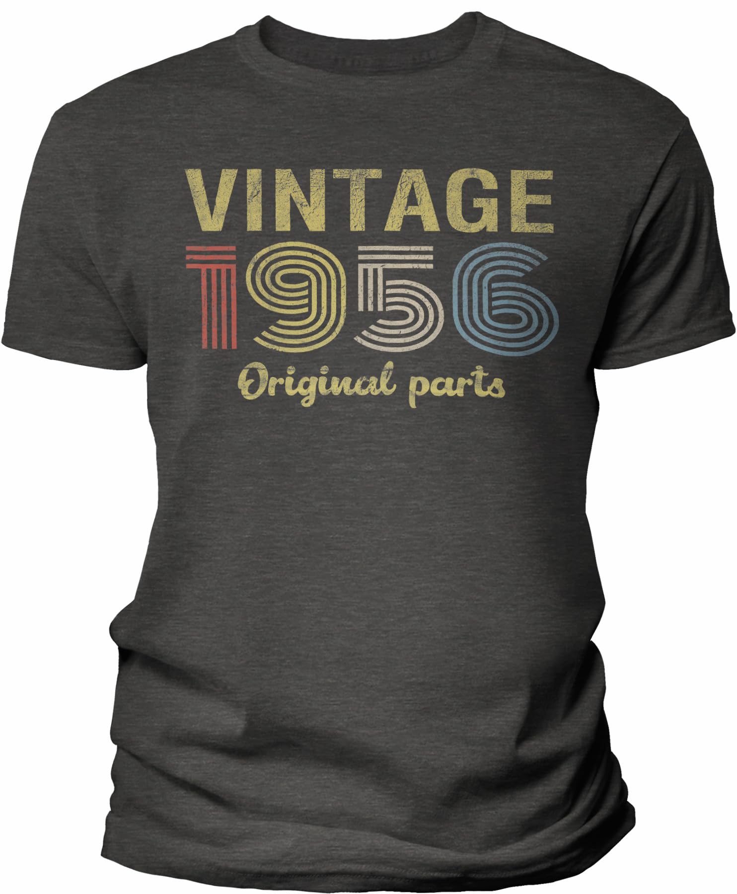 Vintage 1956 Retro 69th Birthday Gift for Men - Original Parts Themed T-Shirt - Perfect for 69th Birthday Party, Dad's Special Day & Unique Vintage Gifts
