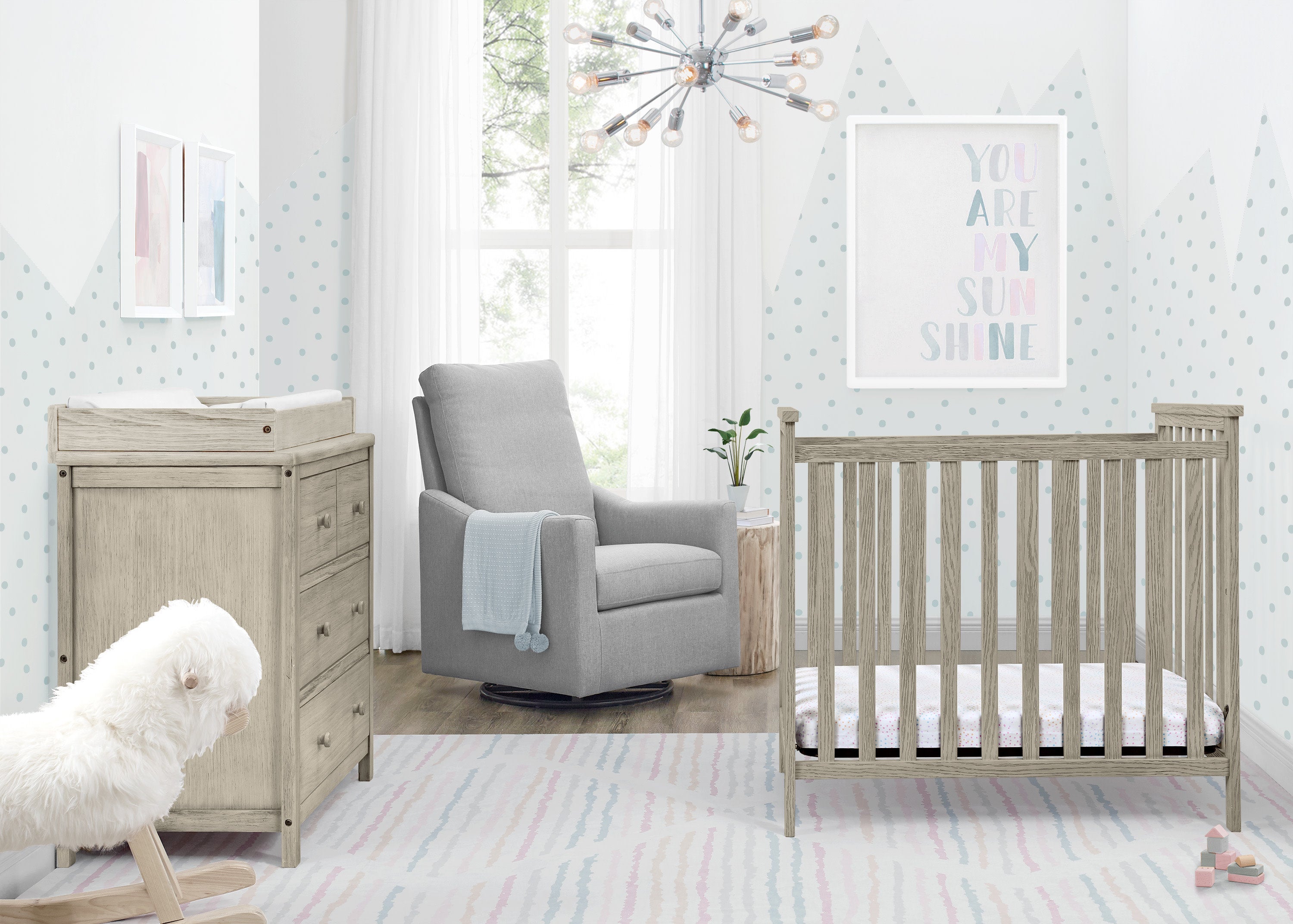 Middleton Mini Crib with 2.75 Inch Mattress - Portable Baby Crib for Small Spaces, Nursery & Travel | Perfect for Apartments, Daycare & Grandparents' House