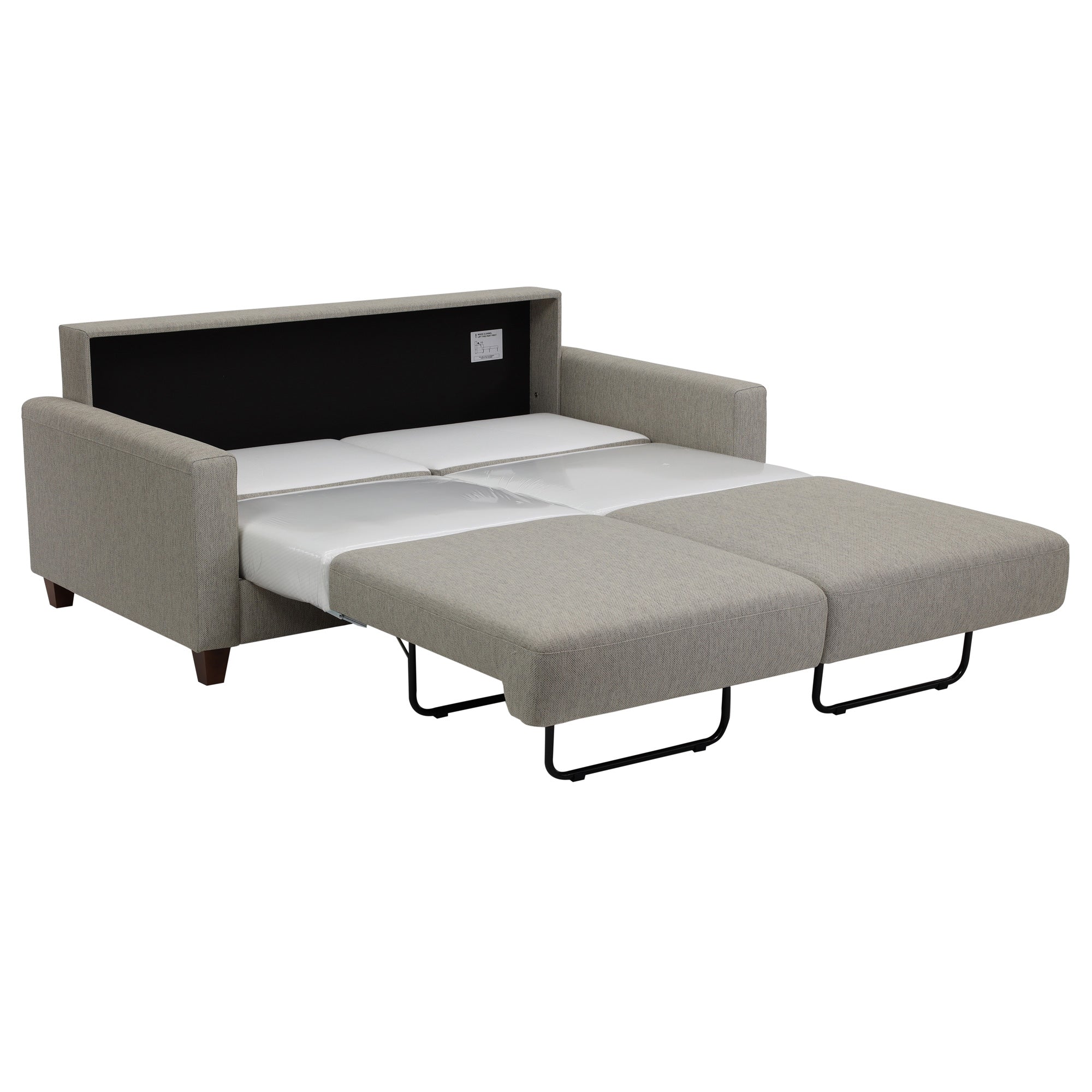 Nico Sleeper Loveseat - Convertible Sofa Bed with Storage | Comfortable Small Space Furniture for Living Room, Guest Room & Studio Apartments
