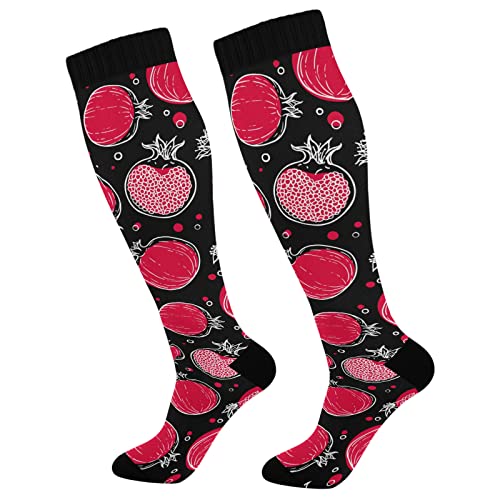 Pomegranates Cartoon Doodle Pattern