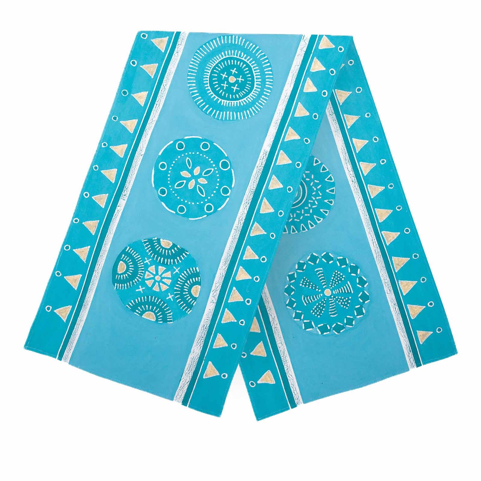 Kuosi Waterproof Aqua Blue Table Runner for Dining Room Decor - Perfect for Weddings, Parties, and Holiday Tablescapes