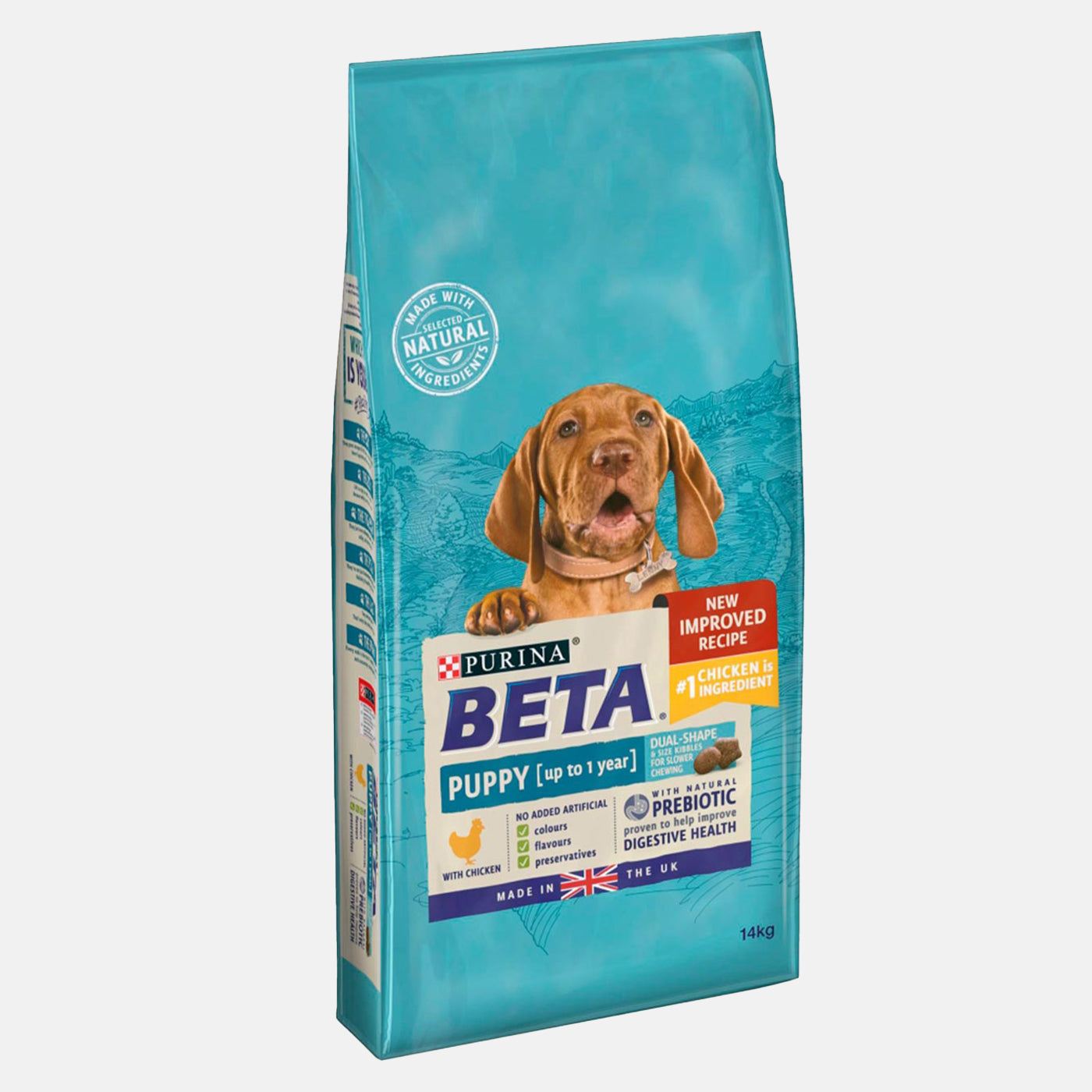 Purina Beta Puppy Dry Dog Food with Chicken - High Protein Puppy Food for Growth & Development - Ideal for Small & Medium Breed Puppies (Home, Training, Outdoor Use)