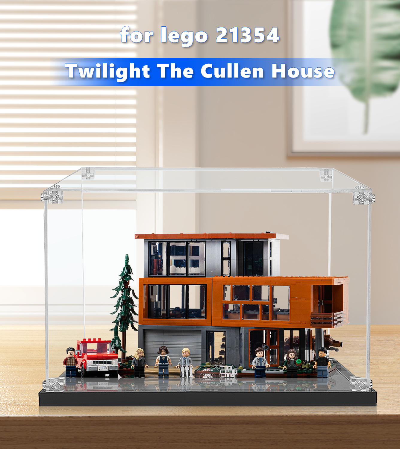 LEGO® Ideas Twilight The Cullen House 21354 Display Case - Premium Acrylic Protector for Collectible LEGO Sets - Perfect for Showcasing & Dust Protection in Home or Office Decor
