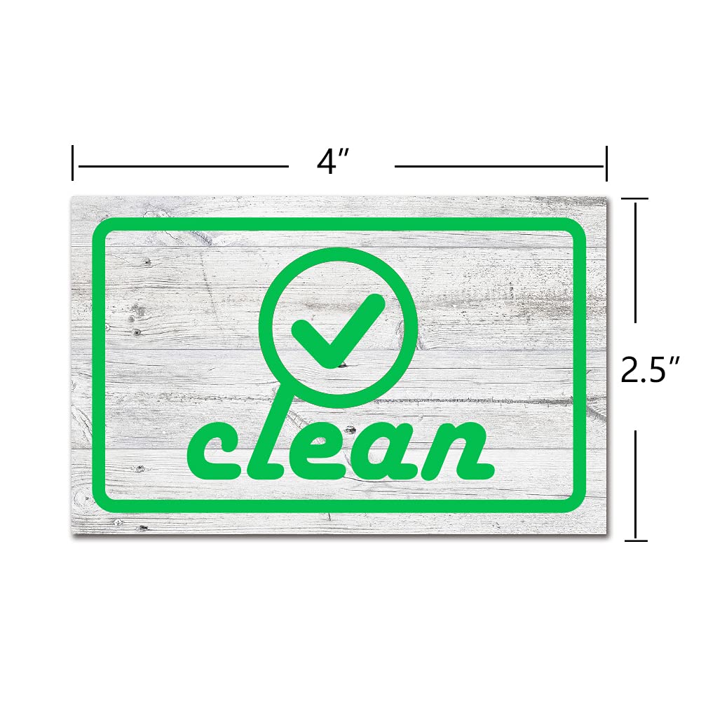 Dirty/Clean Reversible Dishwasher Magnet - Double Sided Strong Flip Indicator for Kitchen, Rustic Farmhouse Refrigerator & Dishwasher Decor - Perfect for Home Organization & Kitchen Reminders