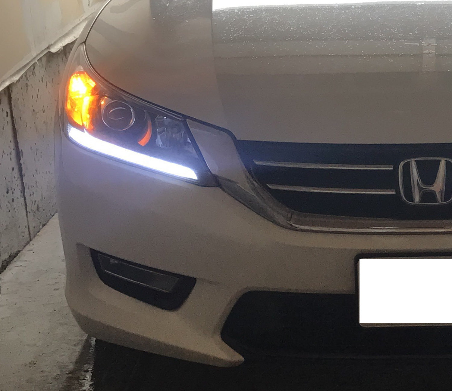13-15 Honda Accord Sedan LED DRL Headlights - Bright White Daylight Running Lights with Easy Installation - Upgrade for Night Driving & Enhanced Visibility