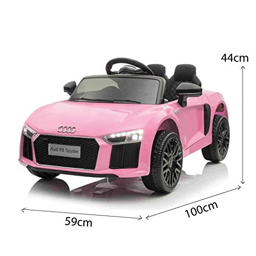 Audi R8 RS 12V Kids Electric Ride-On Car - Realistic Licensed Battery-Powered Toy Vehicle for Boys & Girls Ages 3-8 | Perfect for Indoor Play, Outdoor Driveways, Birthday Gifts & Pretend Play Adventures