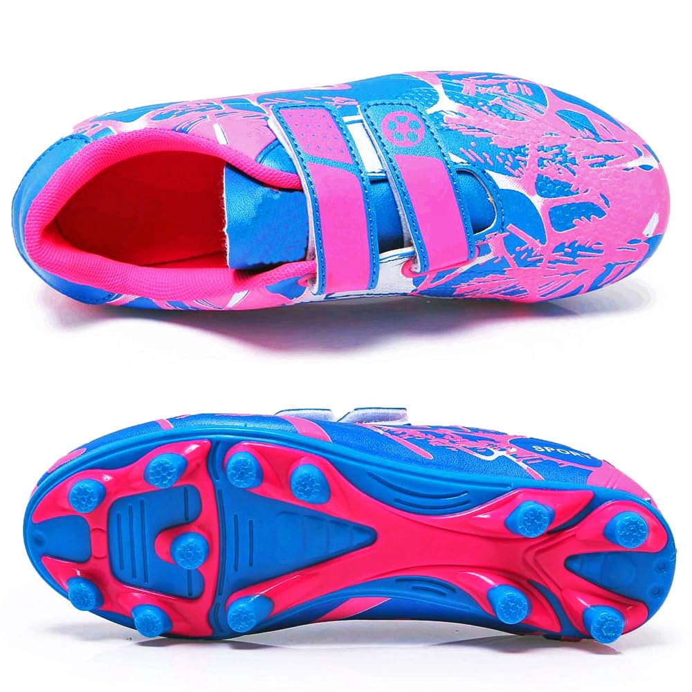 Boys Soccer Shoes for Kids - Football Boots for Outdoor Sports & Running