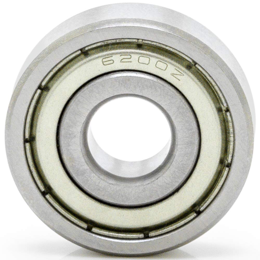 50-Pack 6200-ZZ 10x30x9mm Deep Groove Ball Bearings - Double Shielded C3 Clearance Radial Bearings for Industrial Machinery, Automotive & Power Tools