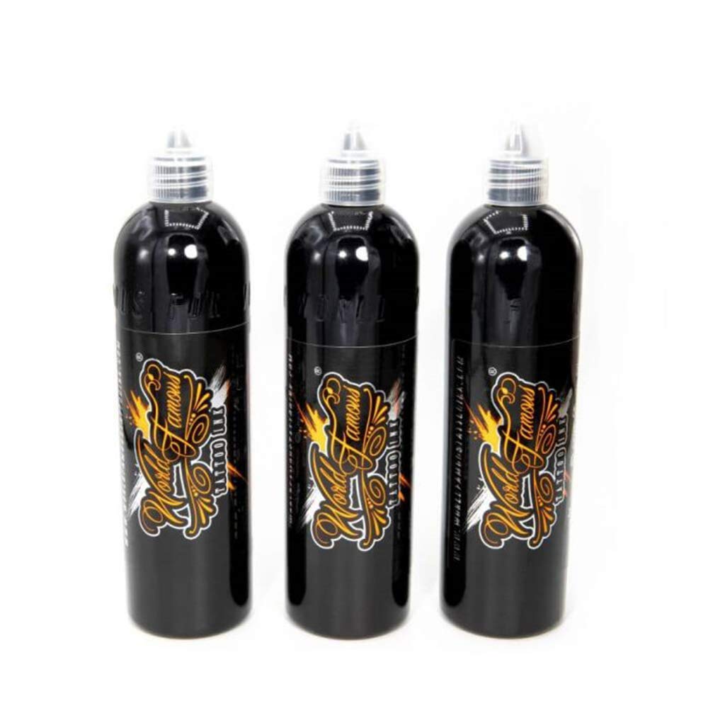 Professional Vegan Grey Tattoo Ink Set of 3 (4 oz) - Made in USA | High-Quality Grey Wash for Realistic Shading & Portrait Tattoos