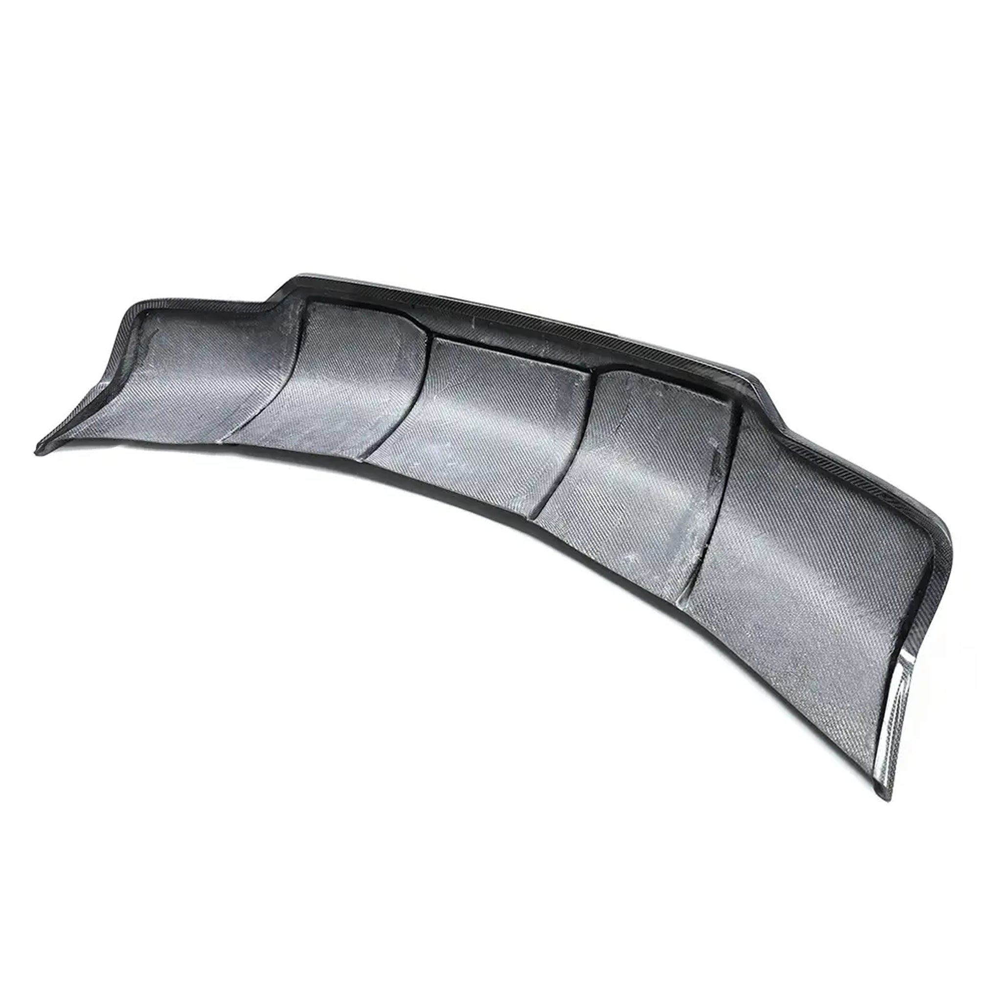Premium Real Carbon Fiber V-Style Rear Diffuser for Tesla Model 3 (2017-2023) - Enhance Aerodynamics & Sporty Look for Street Racing & Car Shows