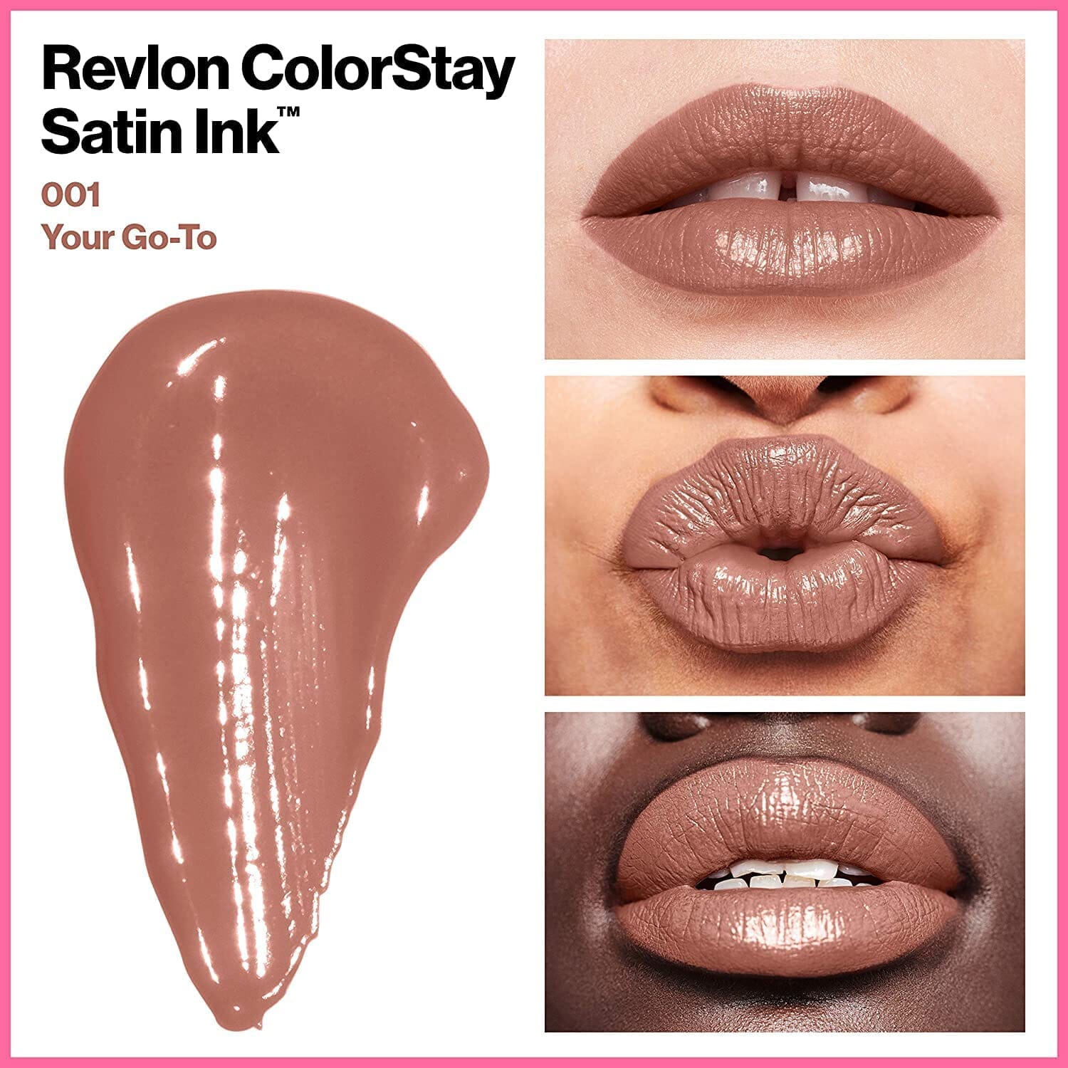 Revlon ColorStay Satin Ink Liquid Lipstick - Long Lasting Matte Finish, #1 Your Go To Shade | Perfect for Everyday Wear & Special Occasions