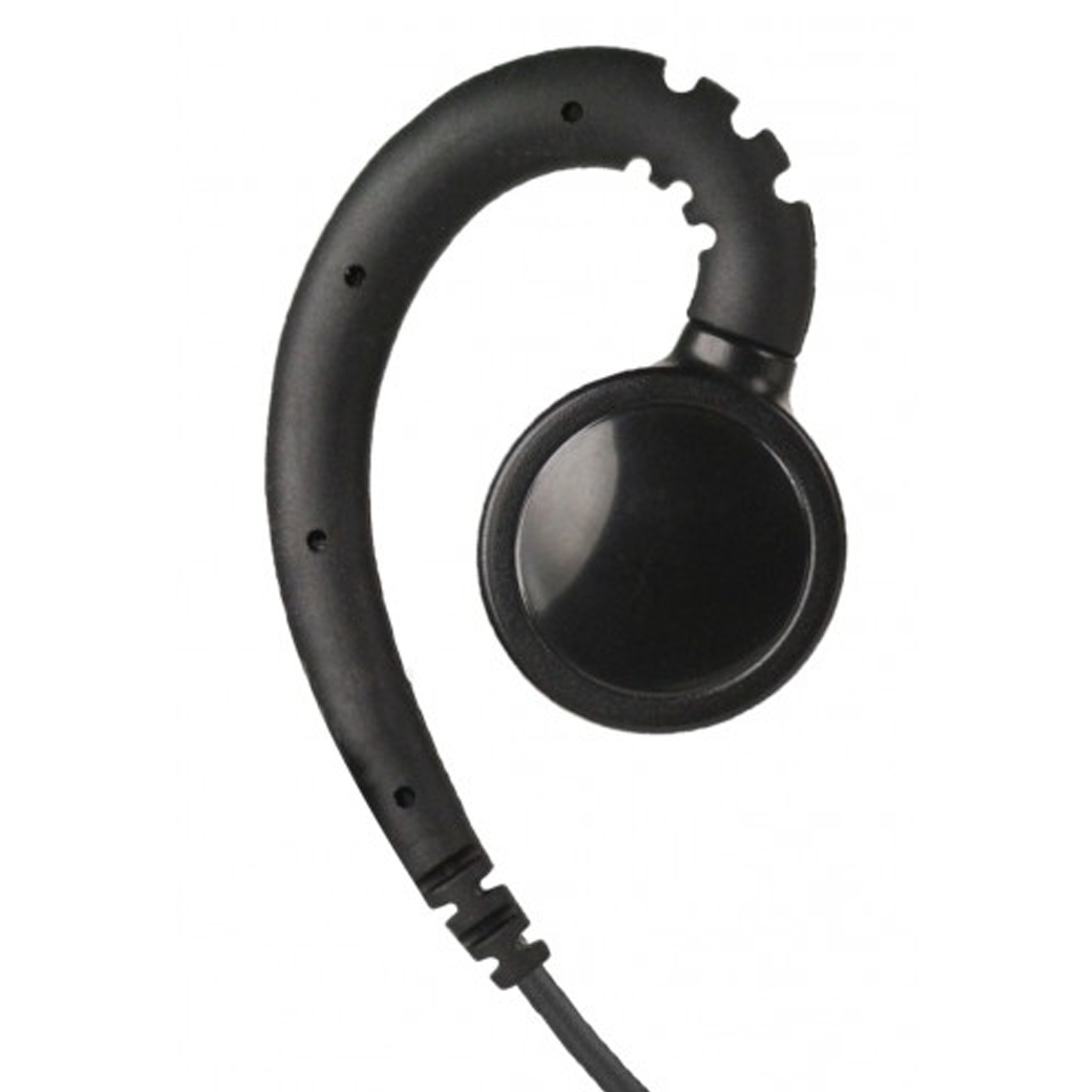 Atlantic Radio SWVL1W H4 1 Wire Swivel Earpiece - Secure & Comfortable Single Wire Headset for Two-Way Radios - Perfect for Security, Construction & Outdoor Communication